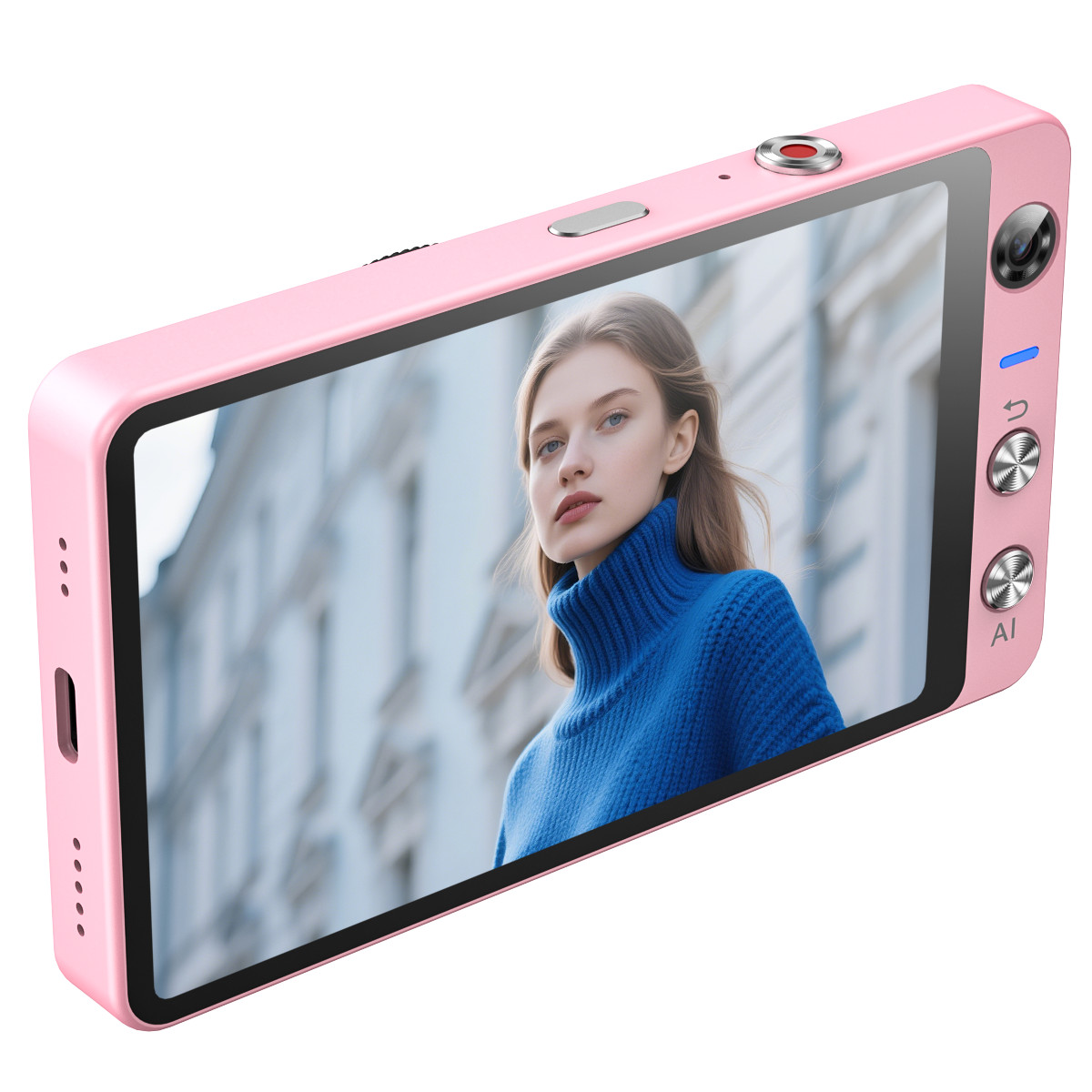 W&O AI Digital Camera, 3.97” LCD Display Screen Dual-lens Cameras Photography