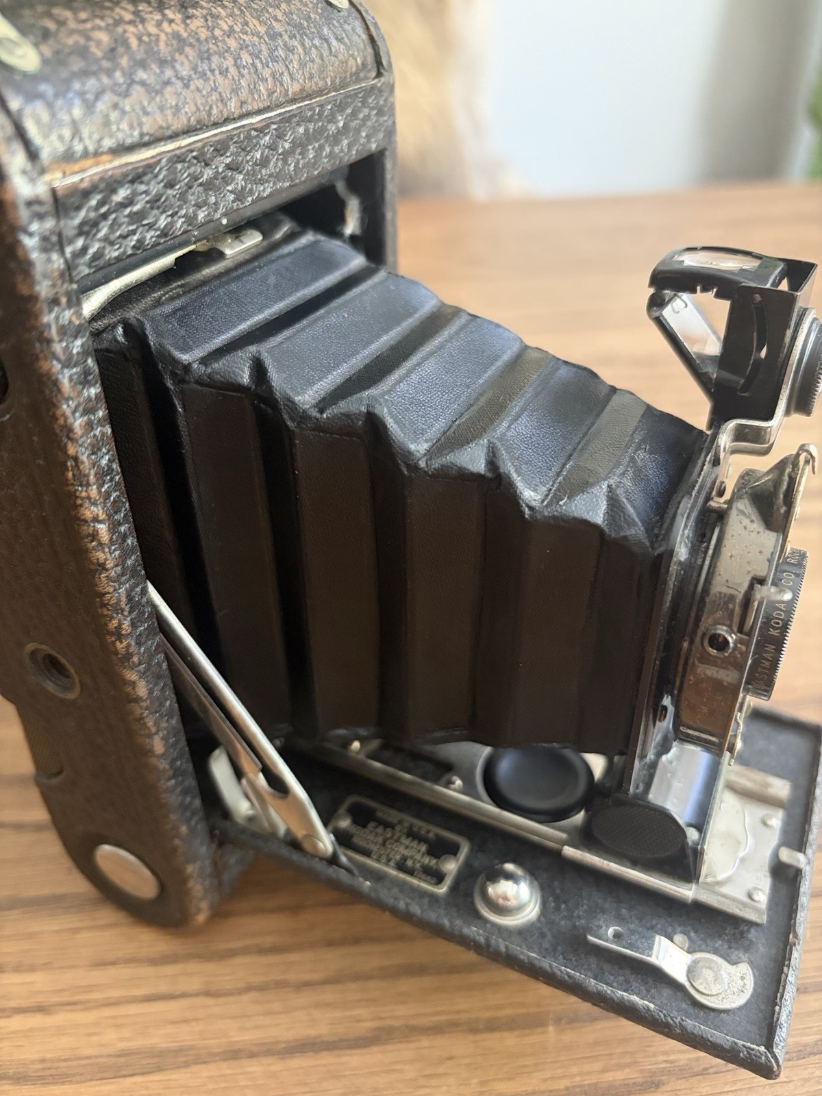 Antique Kodak Junior No 1 Autographic Model A Folding Camera With Leather Case