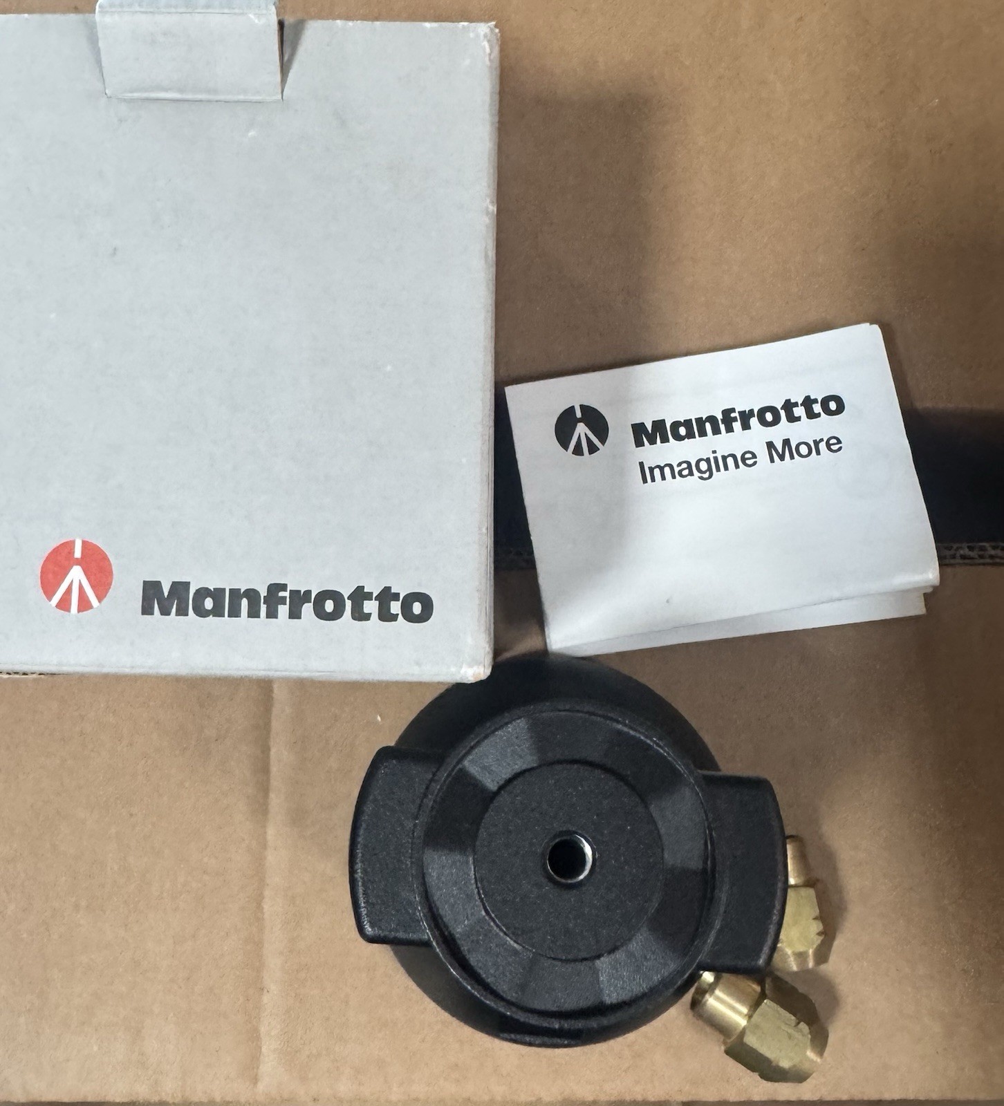 Manfrotto 325N Bowl Adapter – Mount video head bowl to a flat surface 75mm/100mm