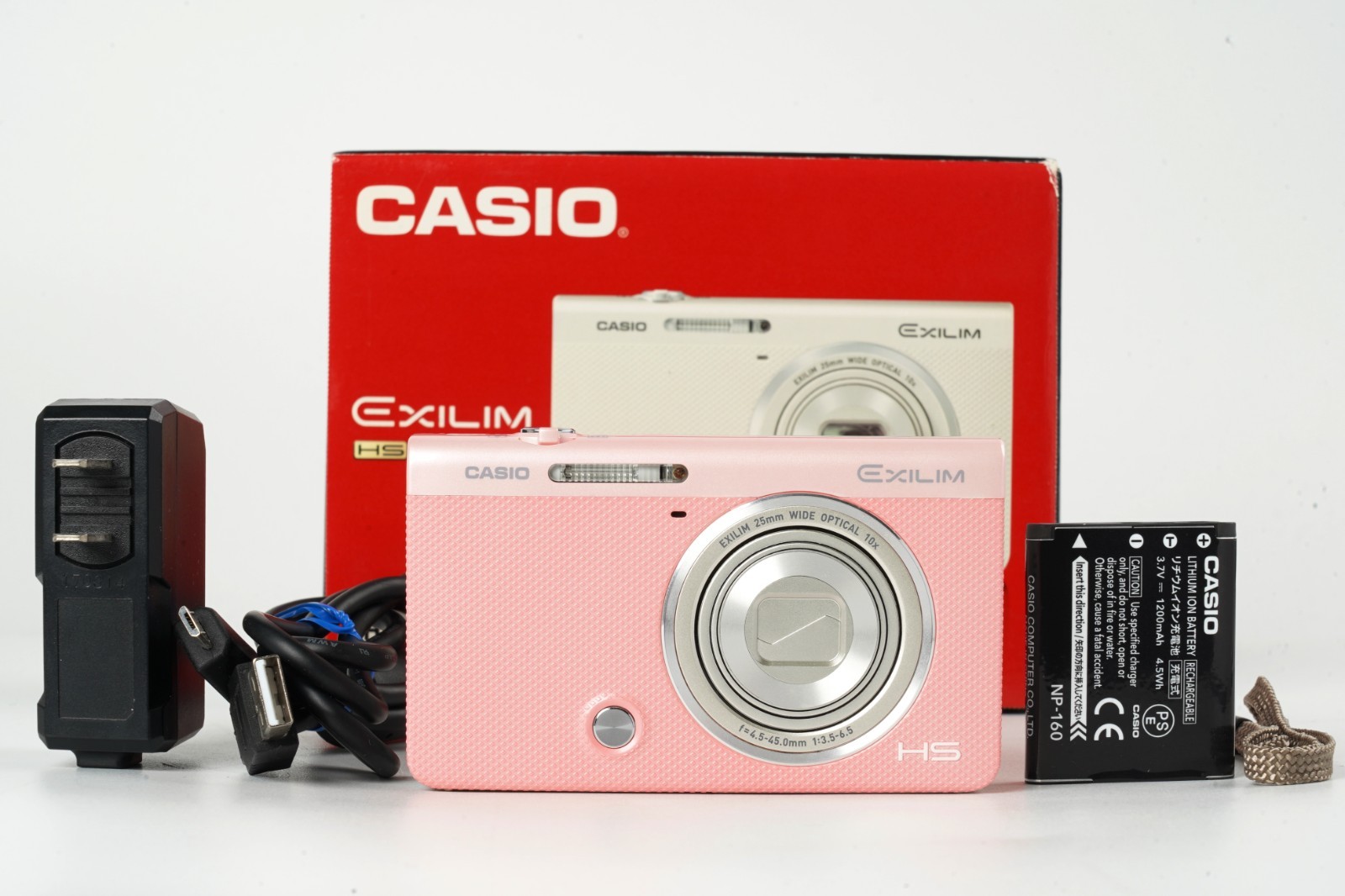 [Near Mint] CASIO EXILIM HIGH SPEED EX-ZR70 Pink 16.1MP Digital Camera JP #4555A