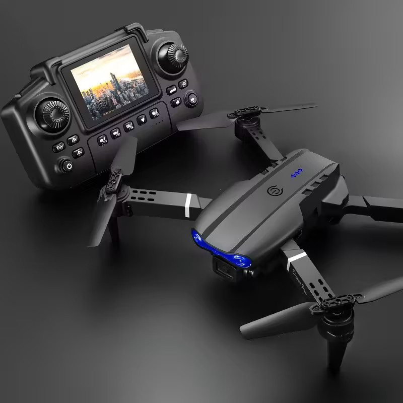 Drone 2026 4K HD Dual Camera WiFi FPV RC Foldable Quadcopter + 3 Batteries
