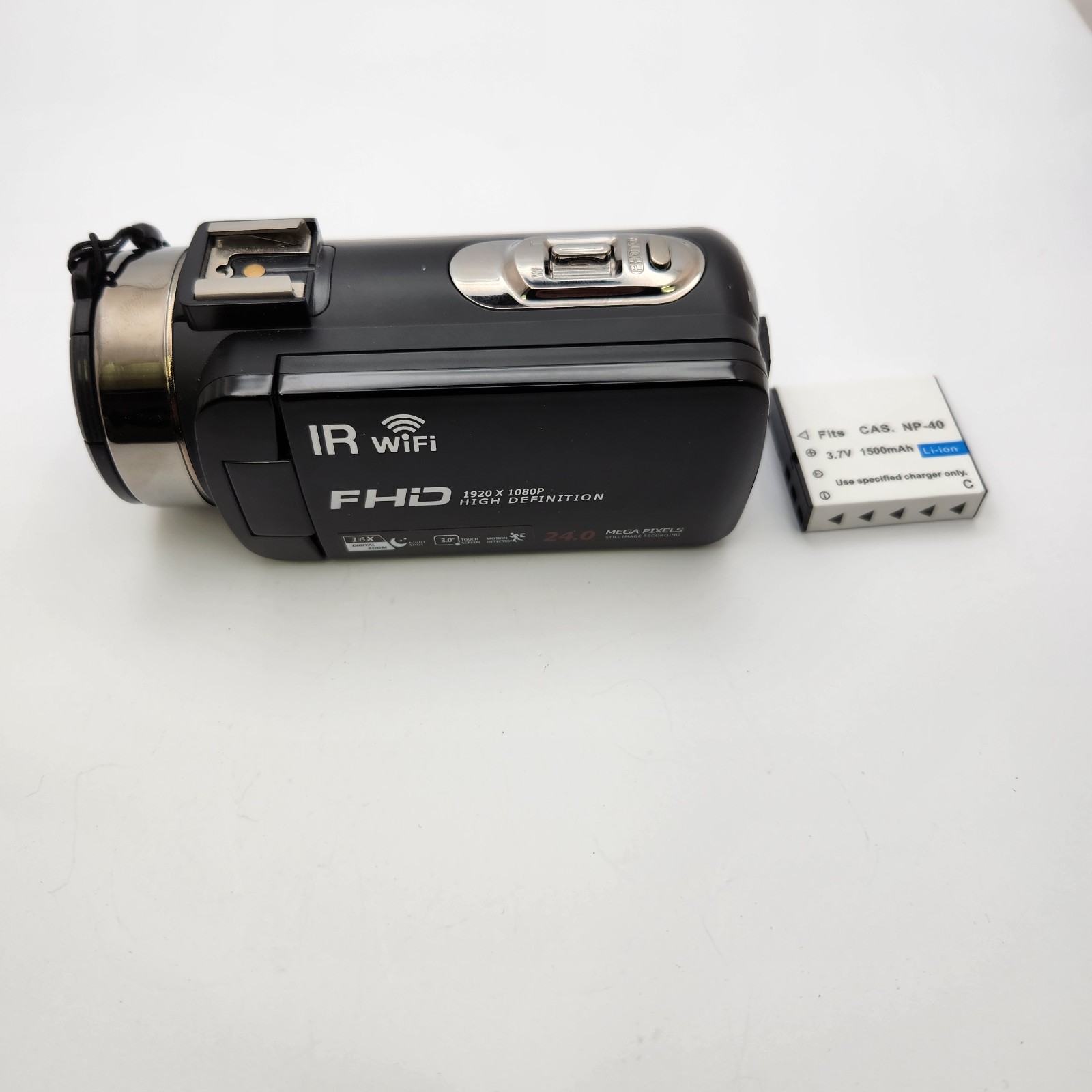 DVC FHD IR 1080p Digital Video Camera Camcorder 24MP Untested