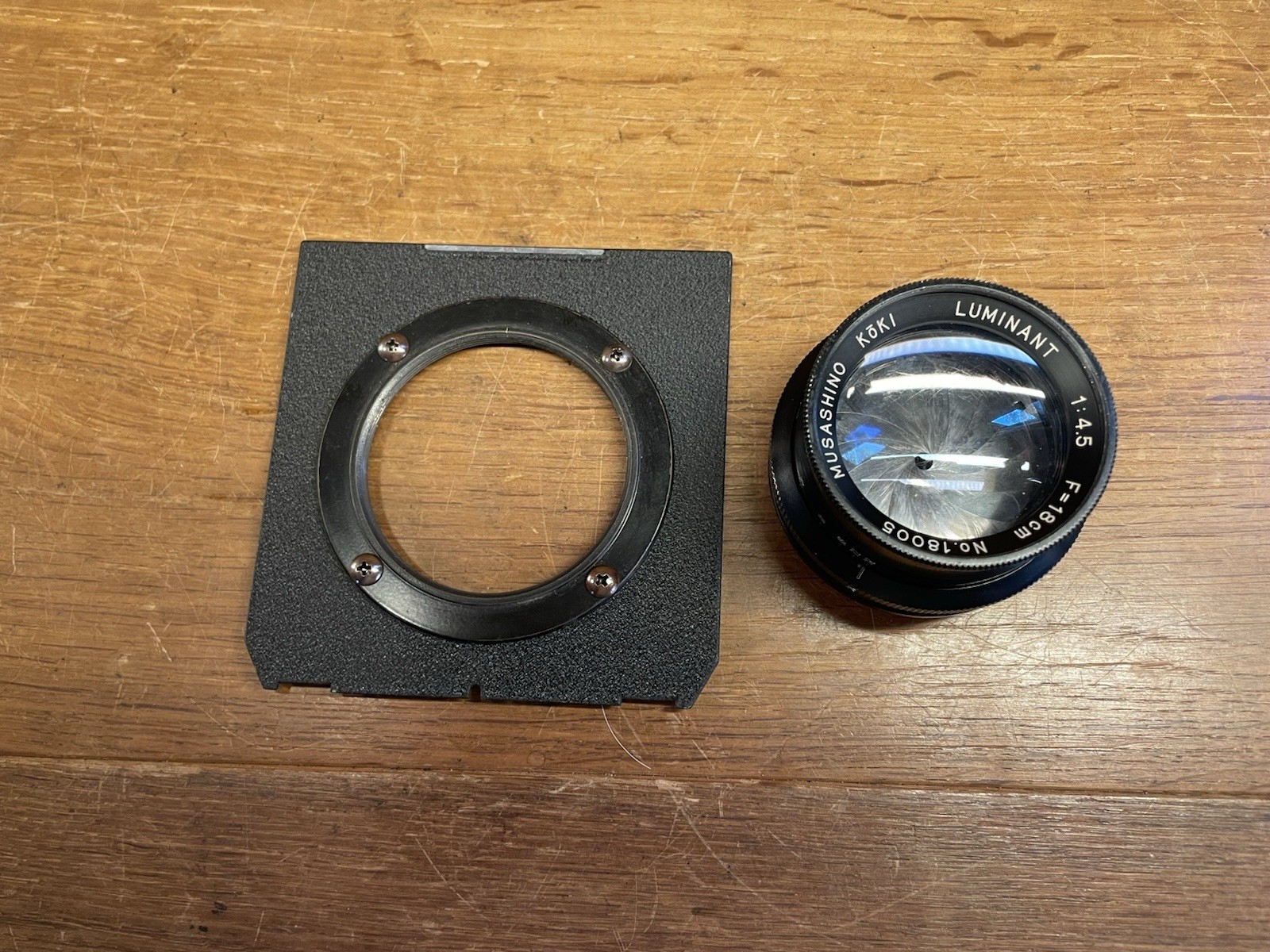 *Near Mint* Musashino Koki ( Wista ) Luminant 18cm 180mm F/4.5 Barrel Lens