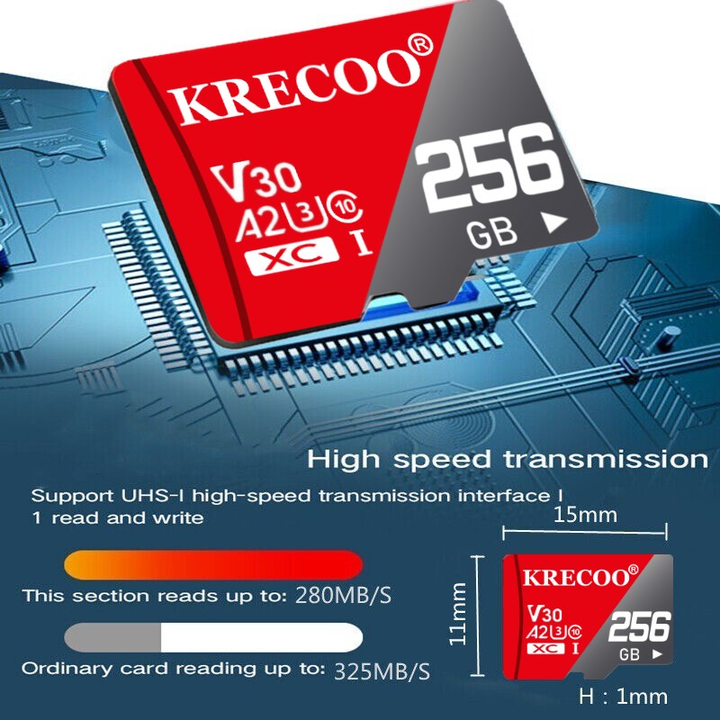 128GB 256GB 2TB Micro SD Card Memory Card TF Card with Free Adapter High Speed