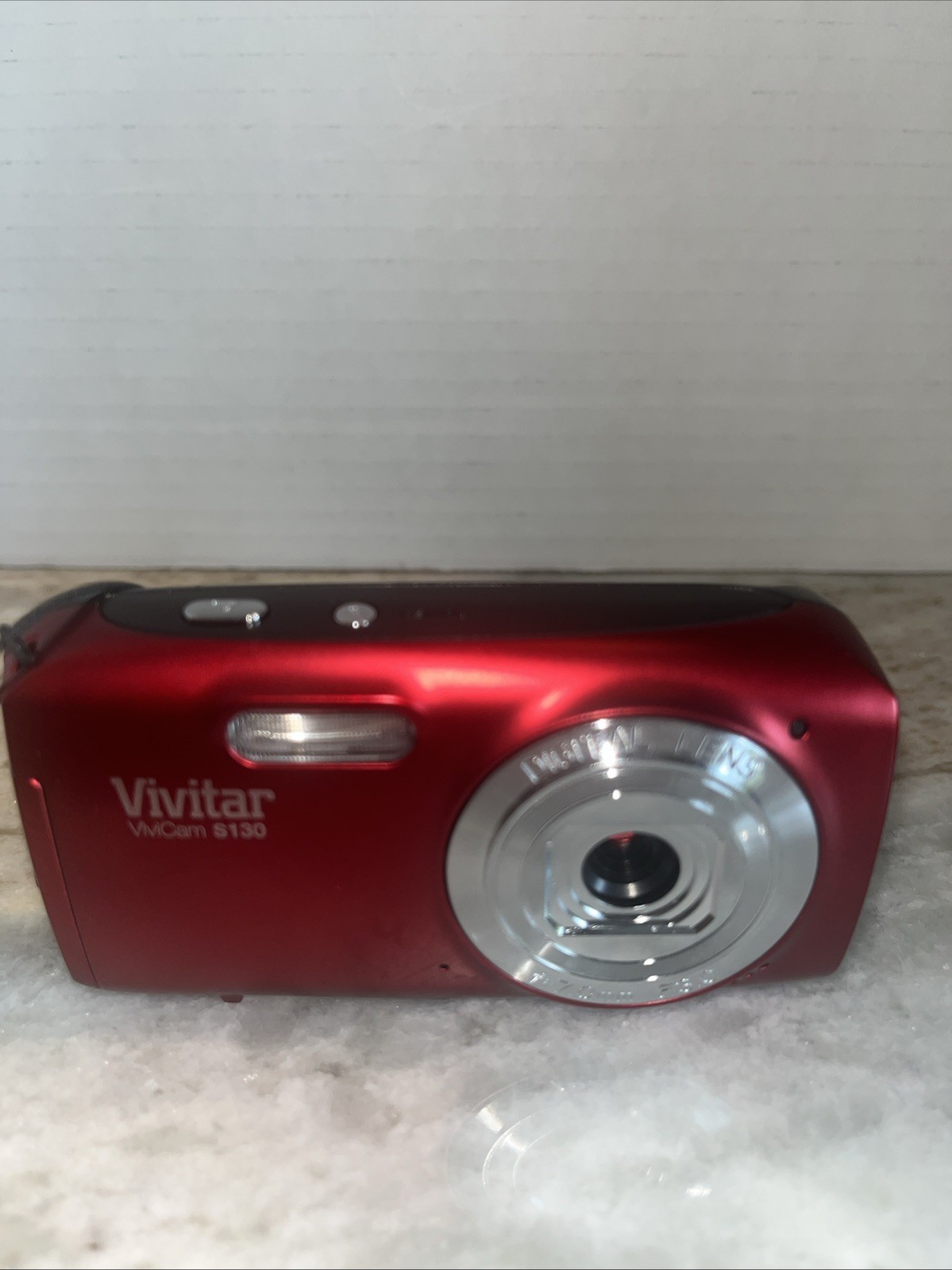 Vivitar ViviCam S130 16.1MP Digital Camera – Red – UNTESTED PARTS ONLY