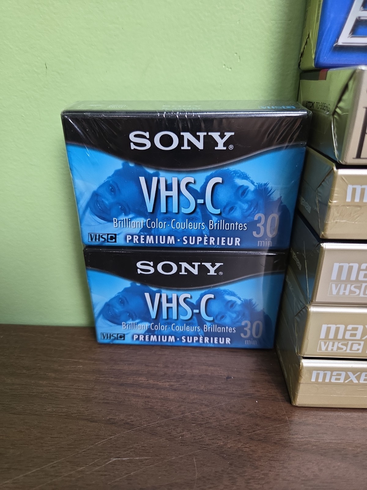 Lot of 16 VHS-C Camcorder Video Cassette Tapes NEW Sony Panasonic JVC MAXELL