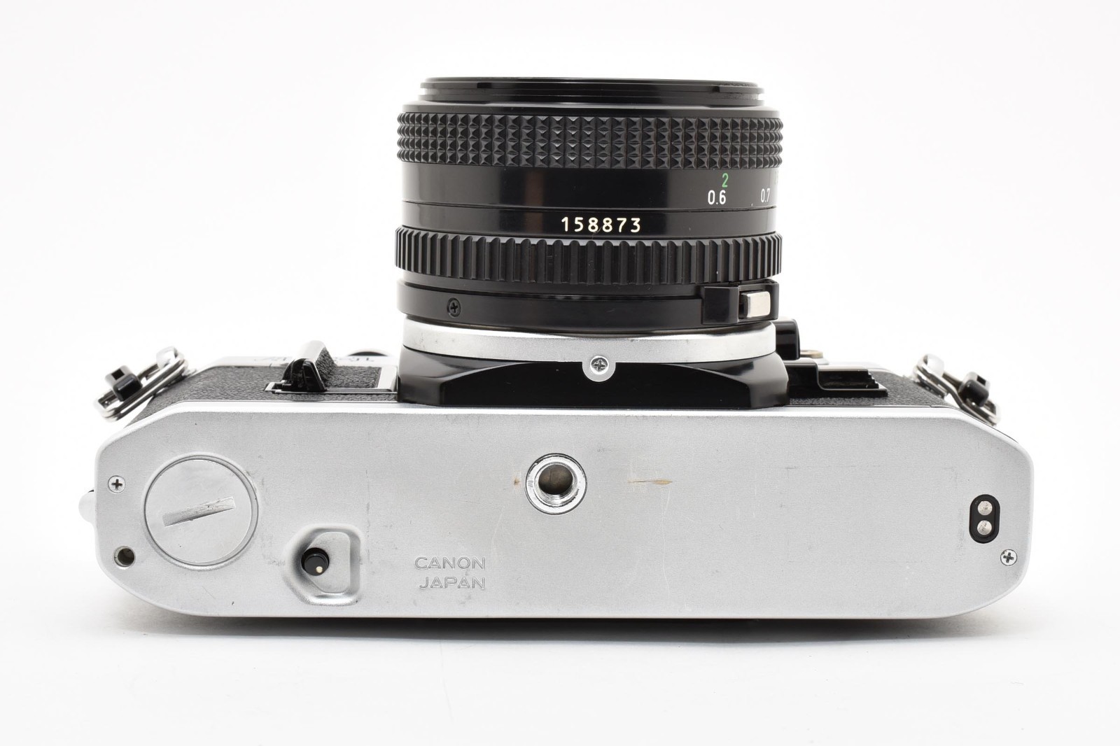Read [Excellent+] Canon AE-1 35mm SLR Film Camera w/ 50mm f/2 Lens #78098