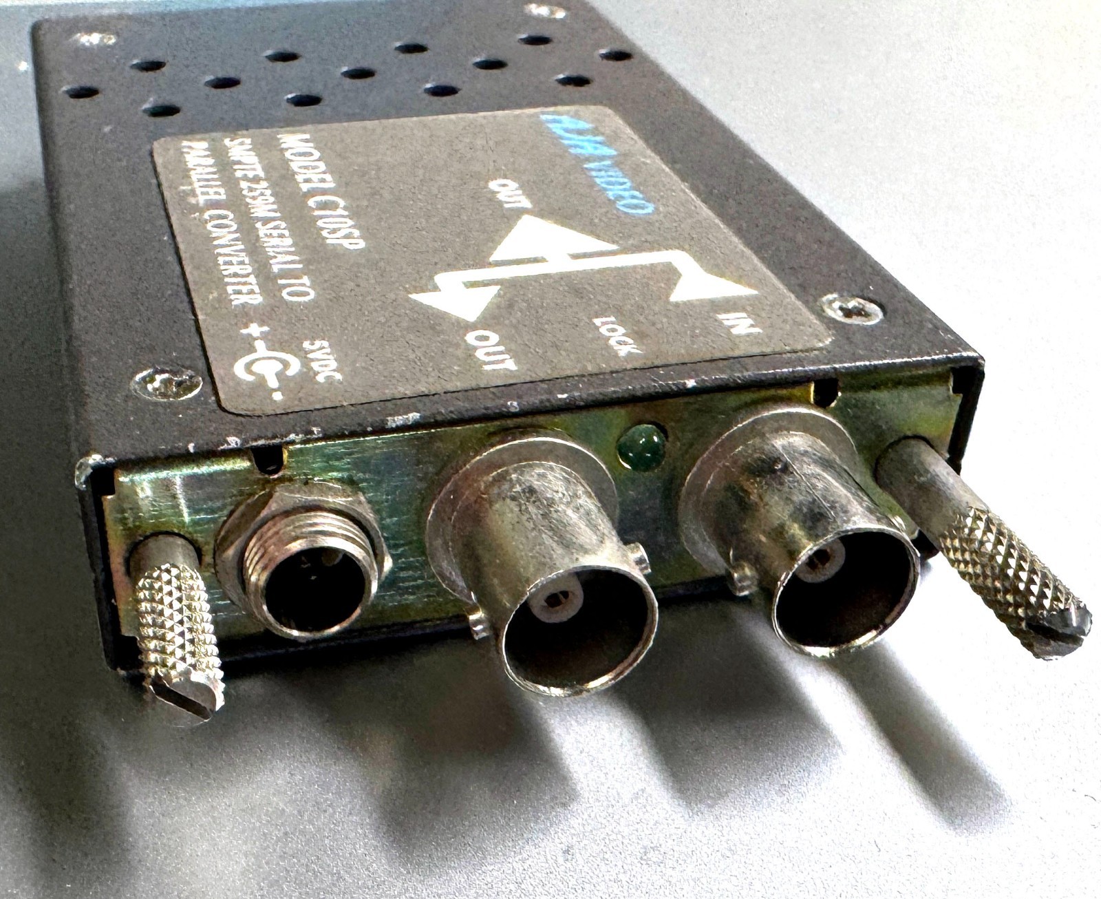 AJA C10SP SDI Serial to Parallel Converter SMPTE 259 w/ PSU Tested