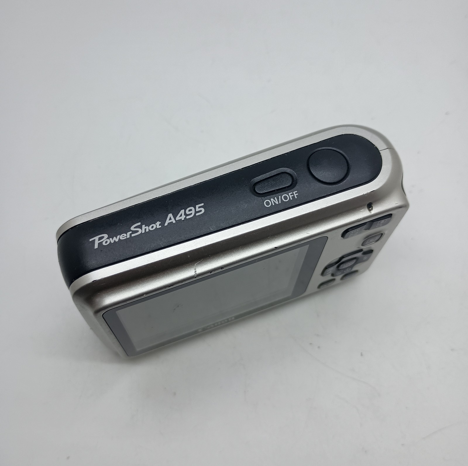 #AH) Canon PowerShot A495 Silver 10.0 MP Digital Camera Works Please Read