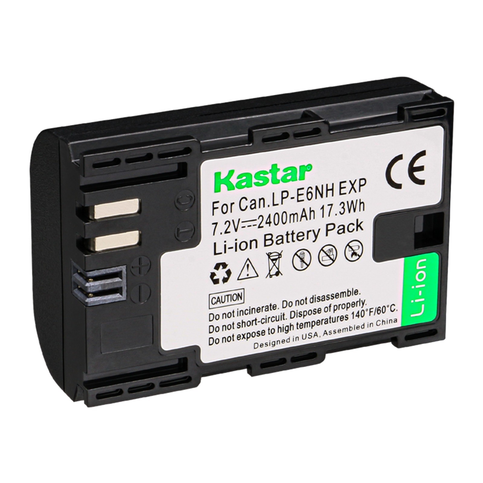 Kastar Type-C Battery for Canon LP-E6N EOS 6D 6D II 7D 7D II USB-C Charging