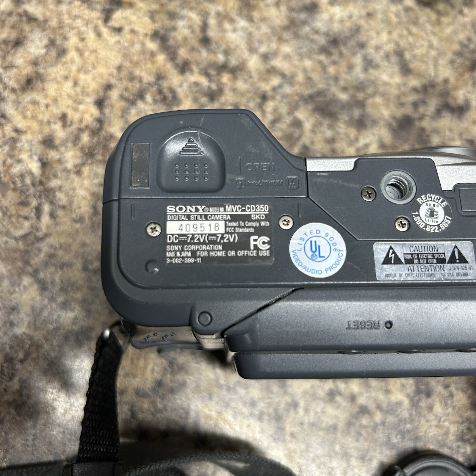Sony Mavica MVC-CD350 Digital Camera 3.2MP 3x Optical Zoom Tested