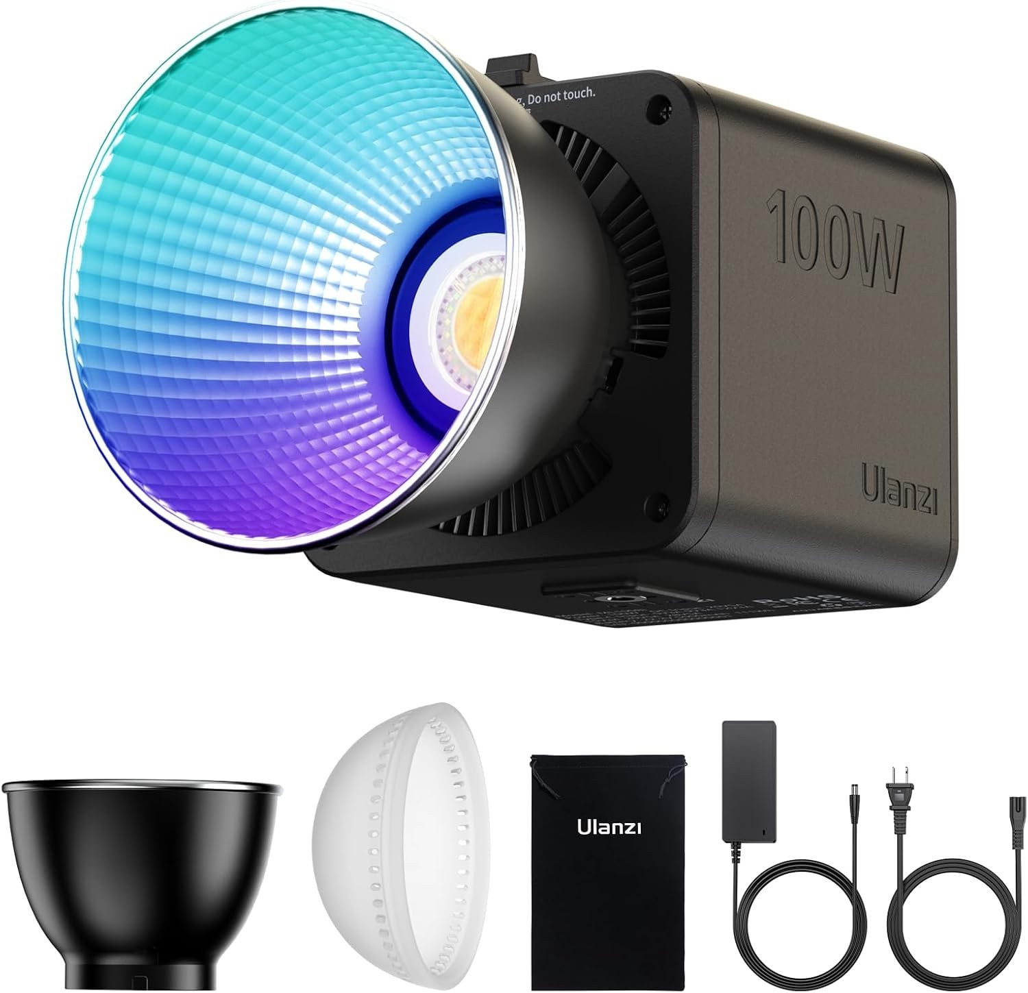Ulanzi 100W RGB Portable LED Video Light Color Temperature 2700K-6500K – READ