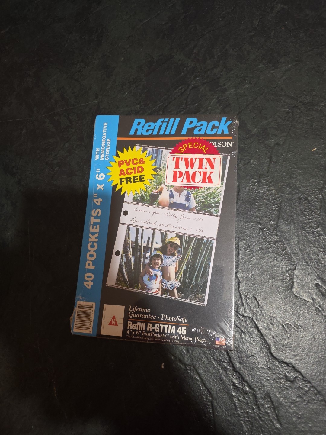 New Photo safe album Refill Pack 40 Pockets 4×6” w/ Memo + Negative Storage