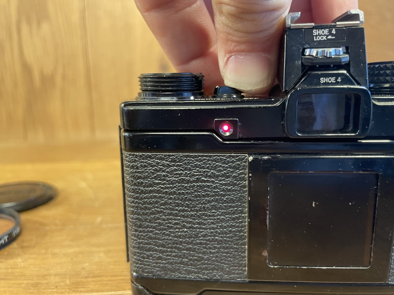 *Near Mint* Olympus OM-2N Black Film Camera Zuiko Auto W 28mm F/3.5 Lens From JP