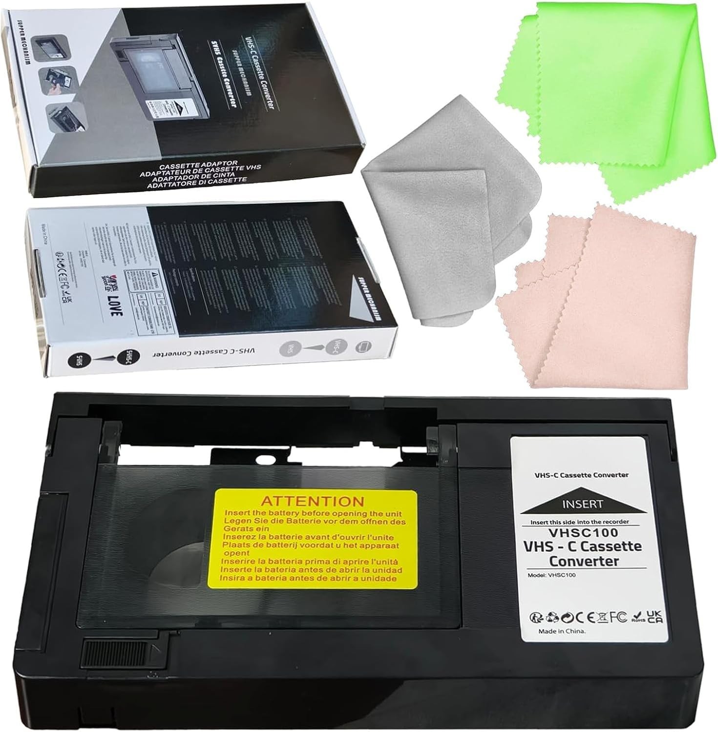 VHS Cassette Adapter for Camcorders,VHS c Adapter Ideal for VCR Player, Video…