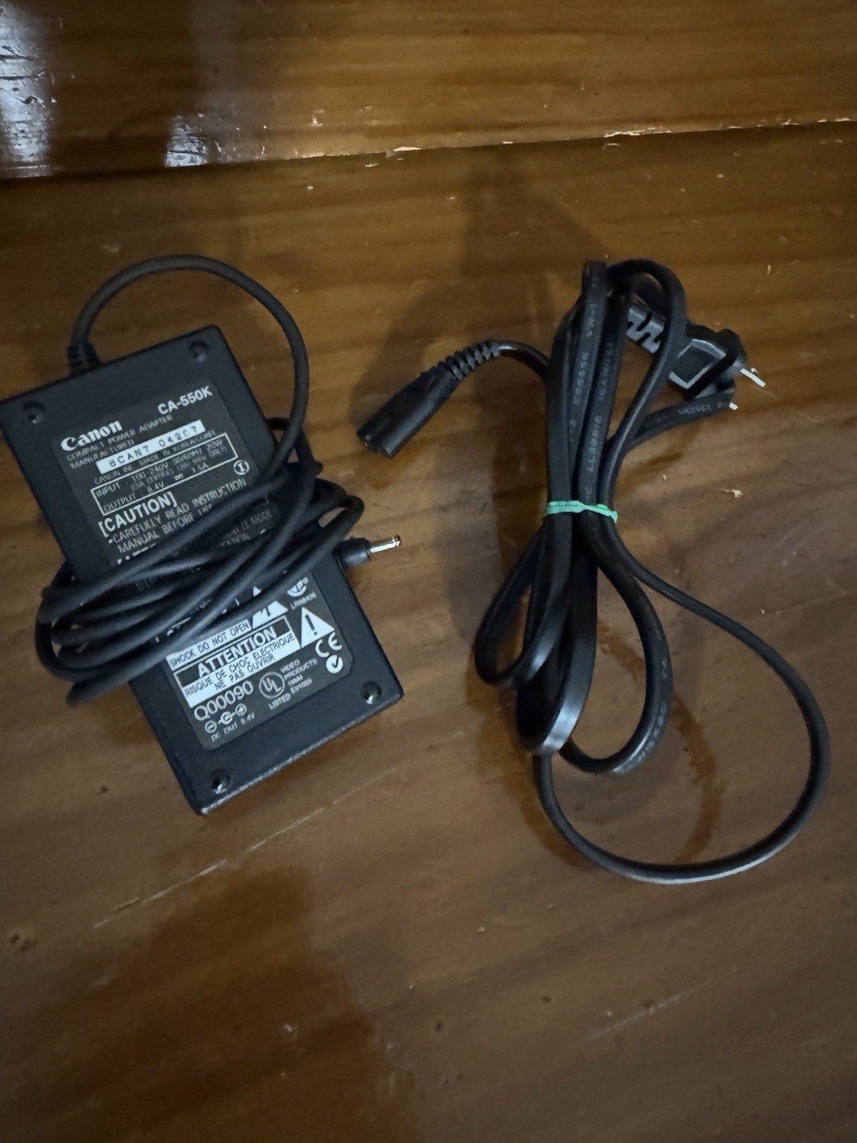 Canon Camcorder Power Supply AC Adapter CA-550K Power Cord Charger OEM Genuine