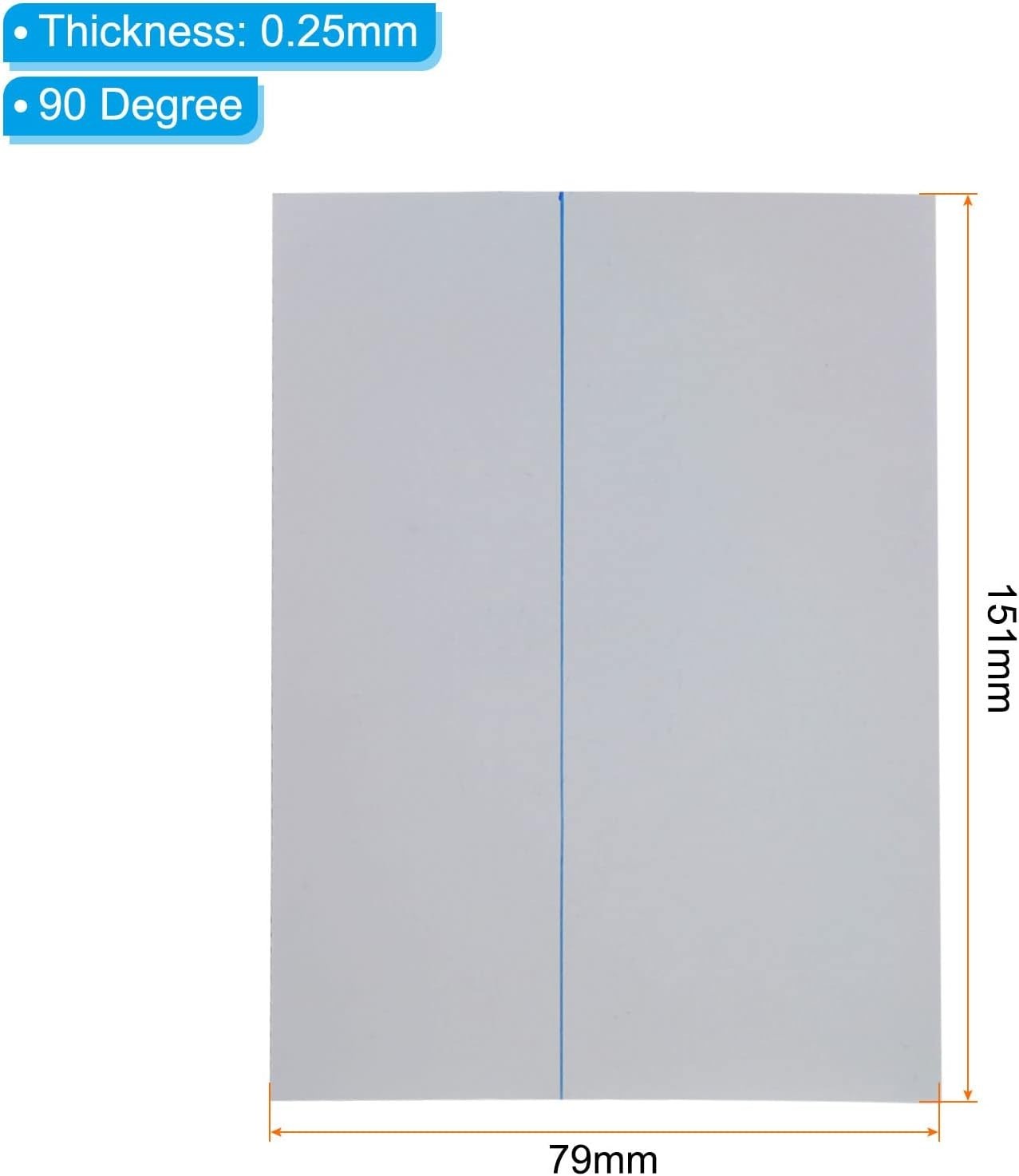 PATIKIL 6.5″ Polarized Film Sheets, 2 Pack Adhesive Polarizer Linear Polarizing