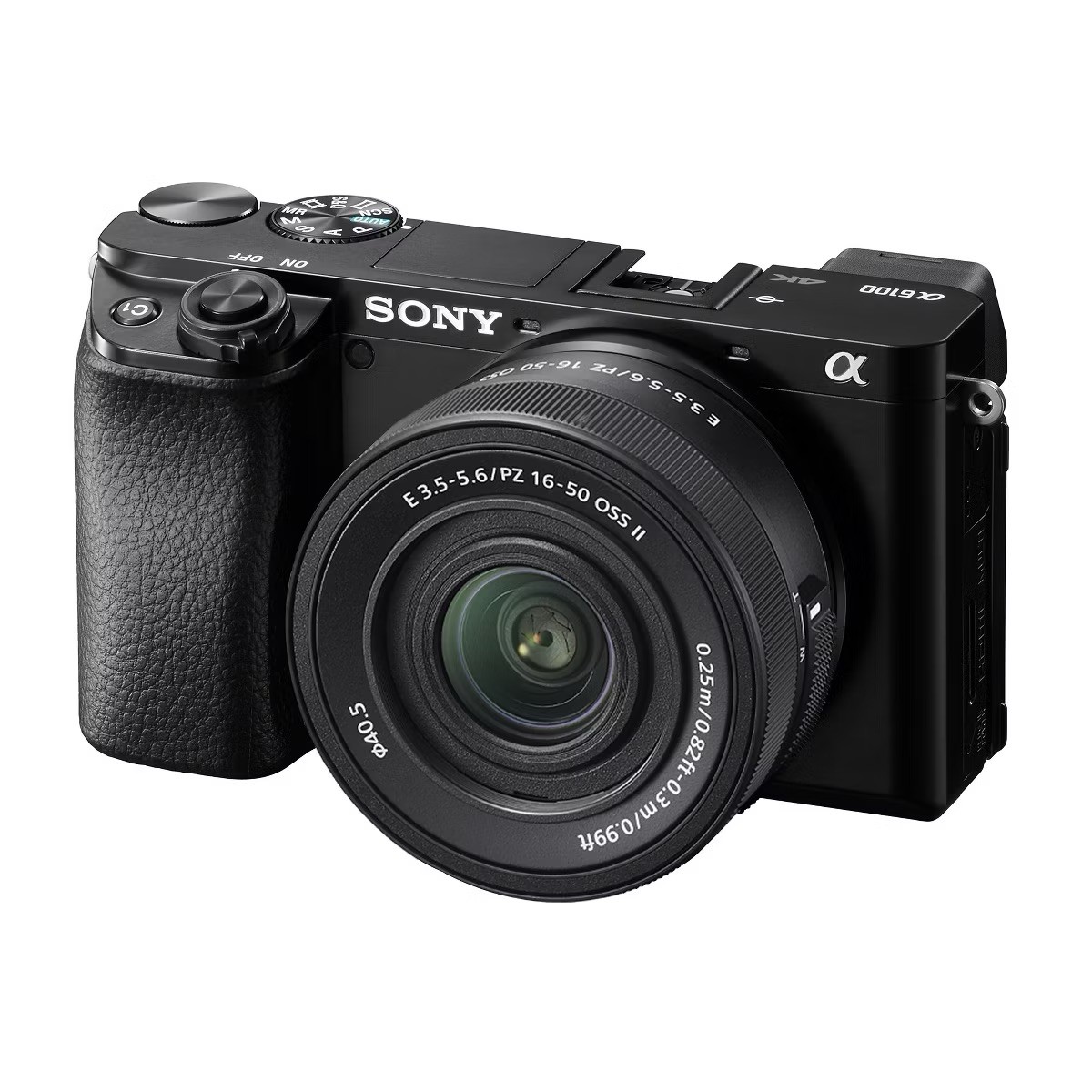 Sony a6100 Mirrorless Camera 24.2MP + 16-50mm Lens 4K UHD Wi-Fi Bluetooth