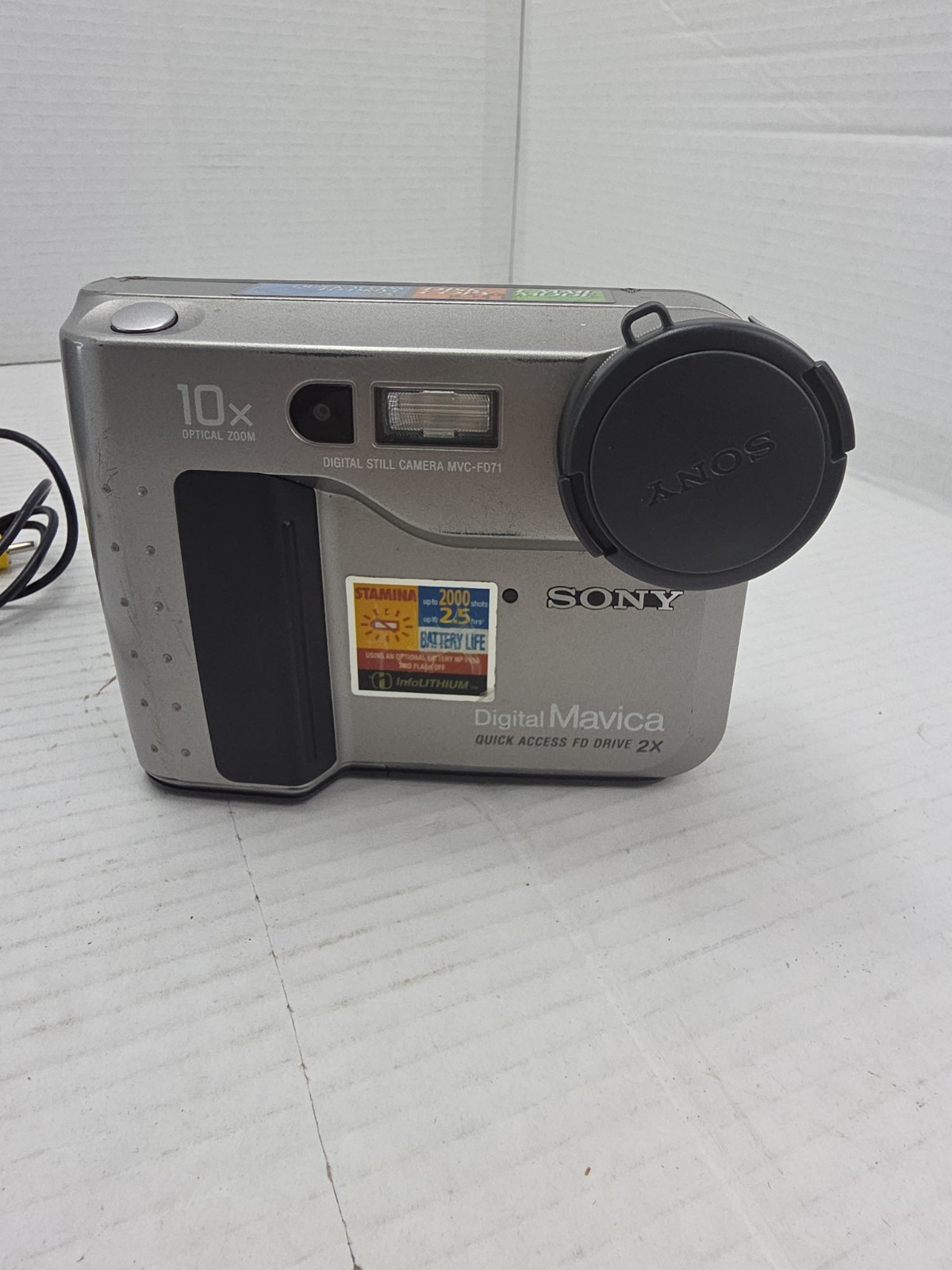 Sony Mavica MVC-FD71 10x Optical Zoom Digital Camera No Charger Untested