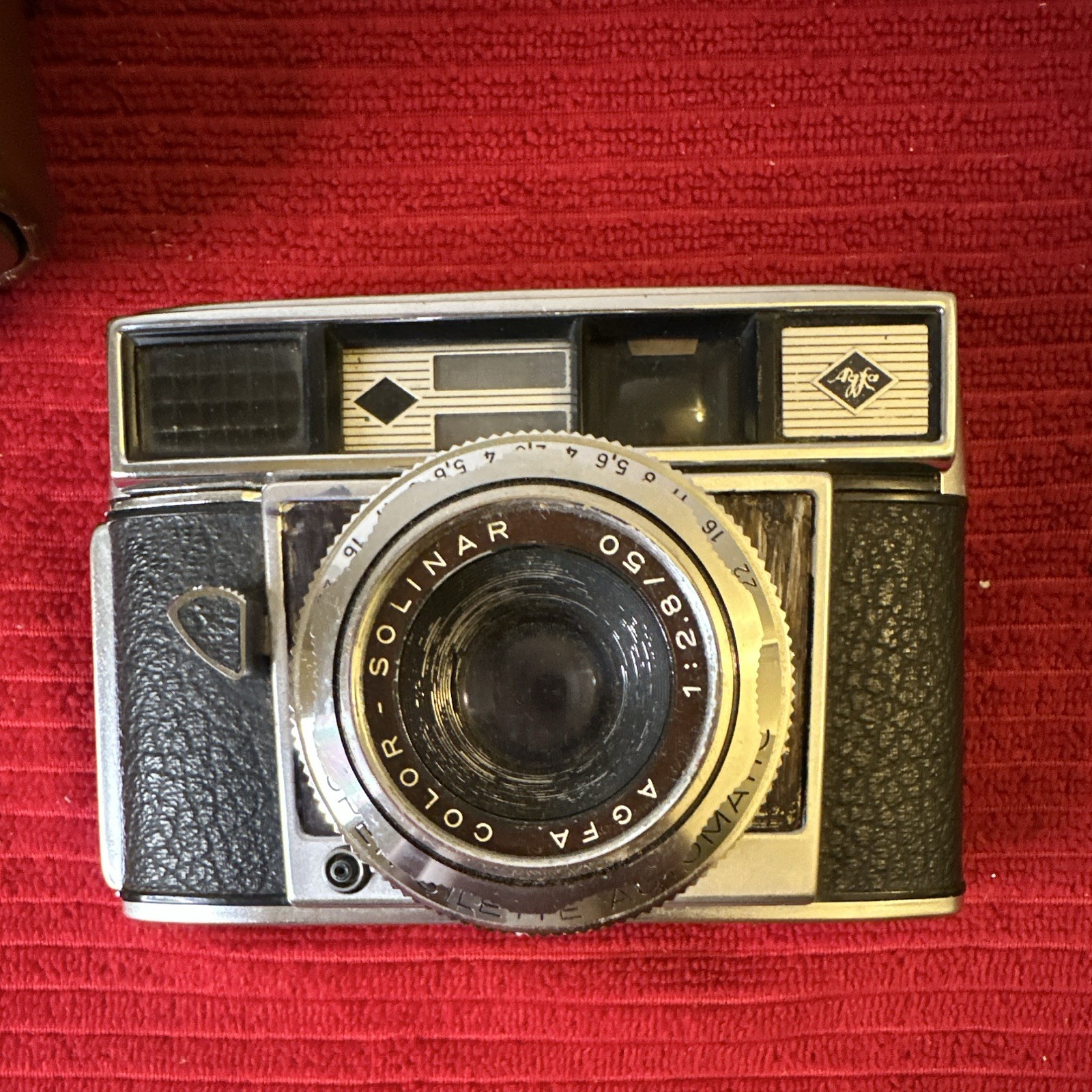 Agfa Super Silette Automatic 35mm Camera Color Solinar 50mm f/2.8 Silver