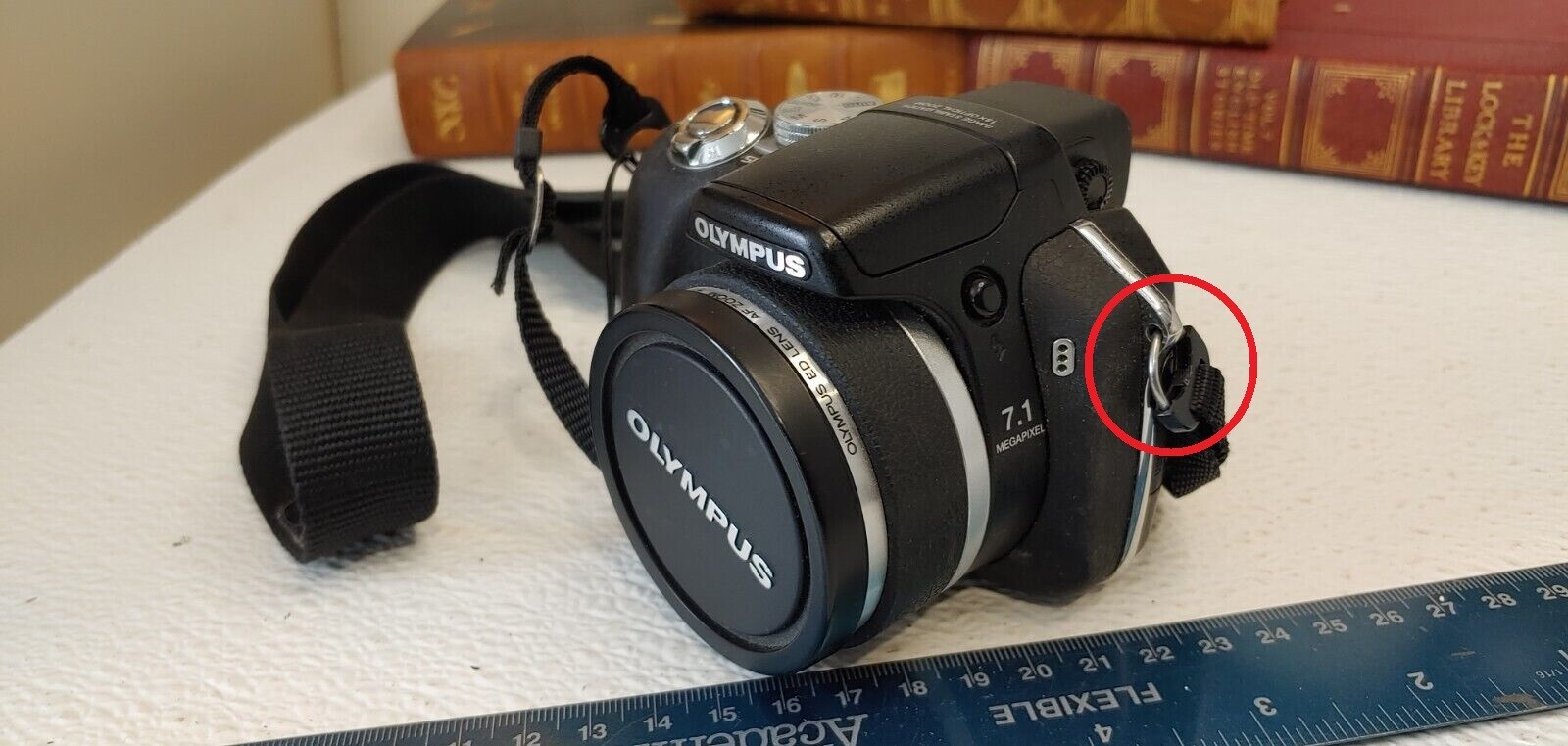 Olympus Camera Neck Strap w/ Lugs For SP-550 / SP-560 & Possibly Others
