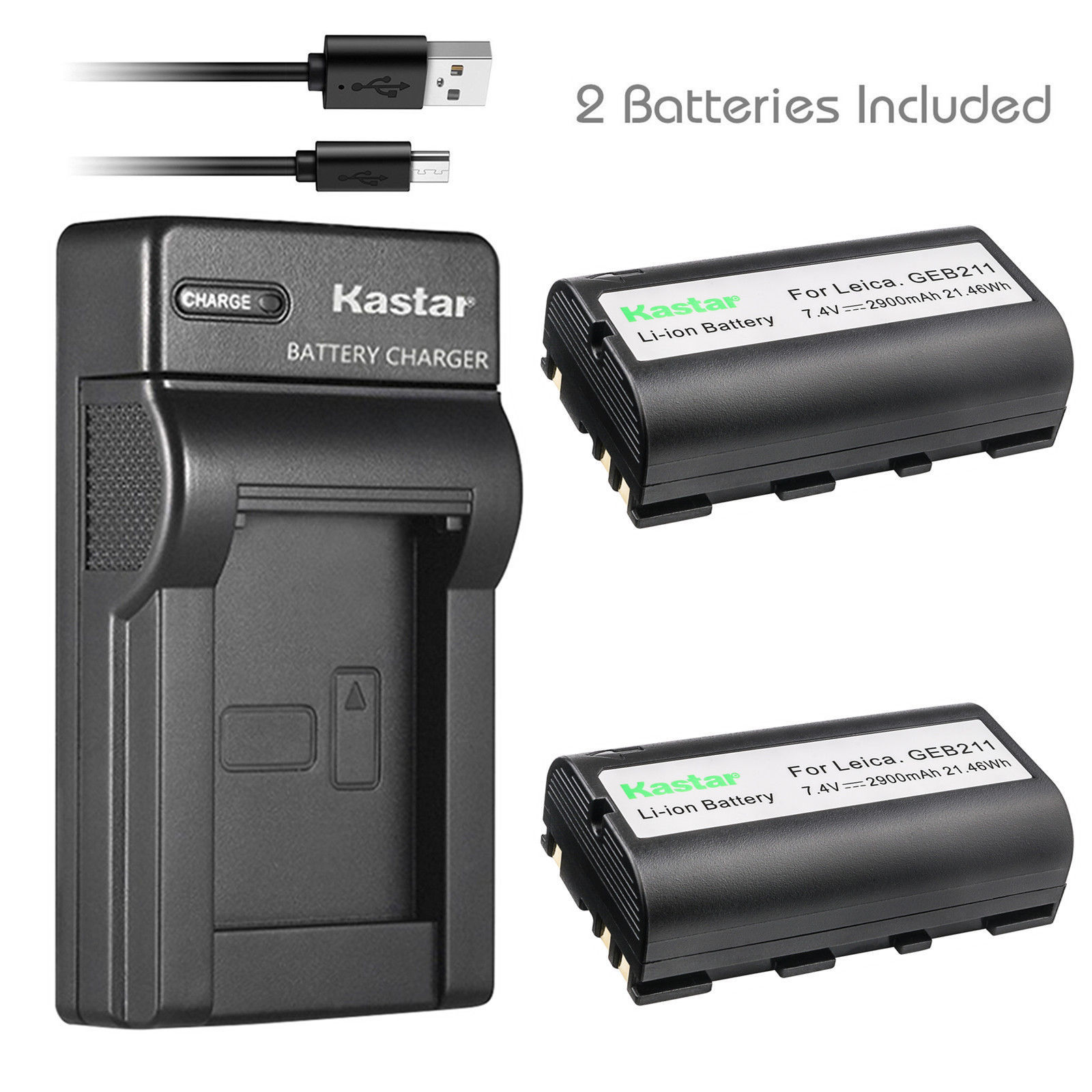 GEB211 Battery orSlim Charger for Leica ATX900 ATX1200 ATX1230 VIA Total Station