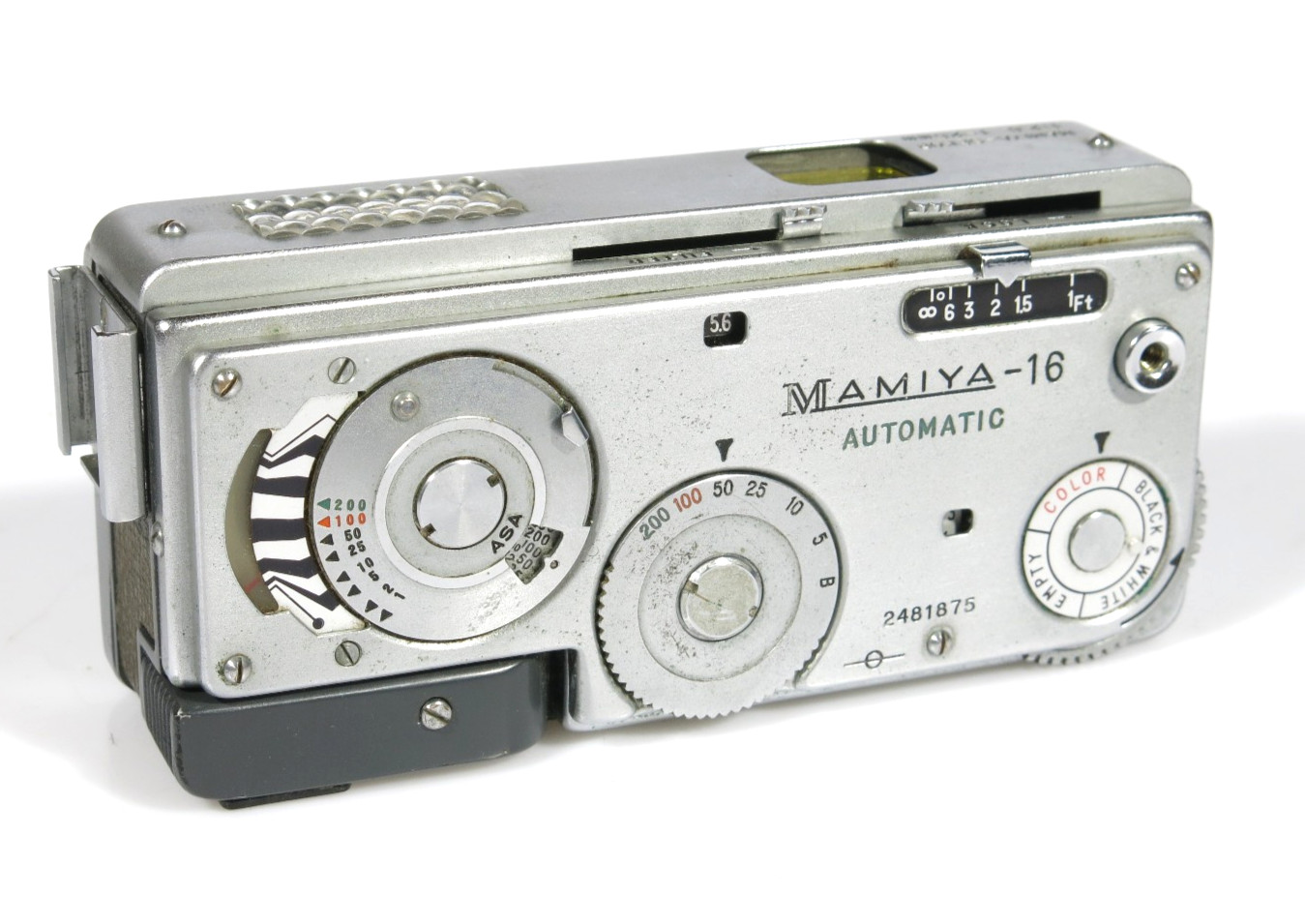 PRL) MAMIYA 16 AUTOMATIC COMPACT CAMERA 1:2.8 f 25mm SEKOR JAPAN SPYCAMERA