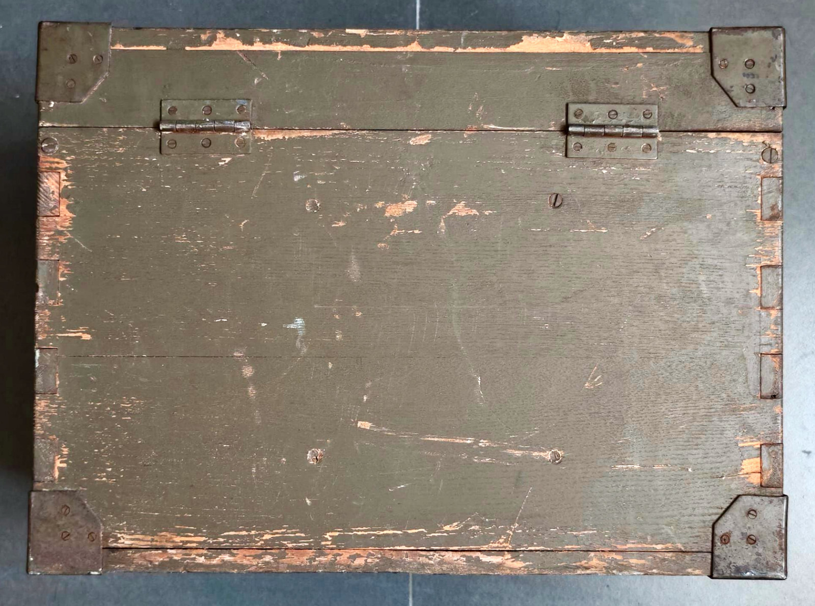 Empty Wood Box for Konishiroku (Konica) SK-100 Aerial Camera ……. Rare !!
