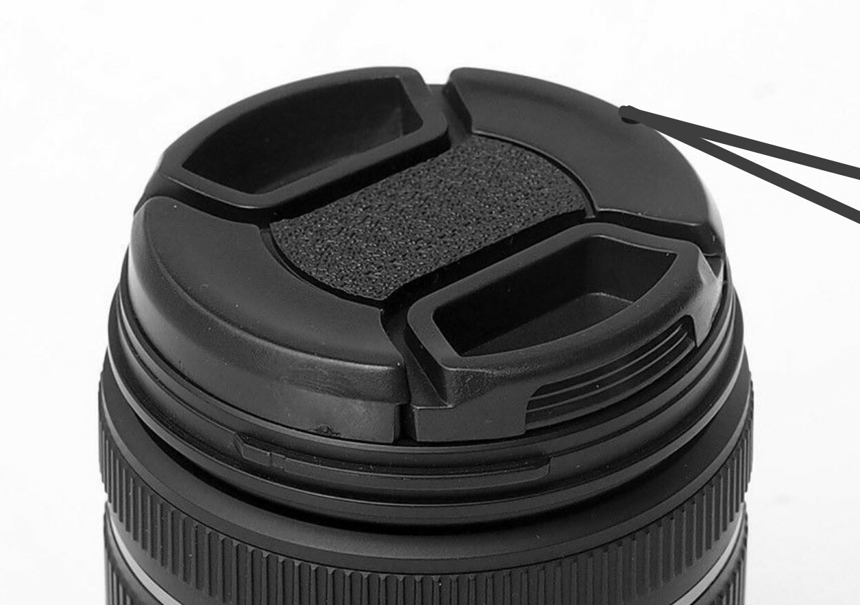 SNAP-ON LENS CAP DIRECTLY TO CAMERA SONY CYBERSHOT DSC-H1 H2 H5 HX1 +HOLDER