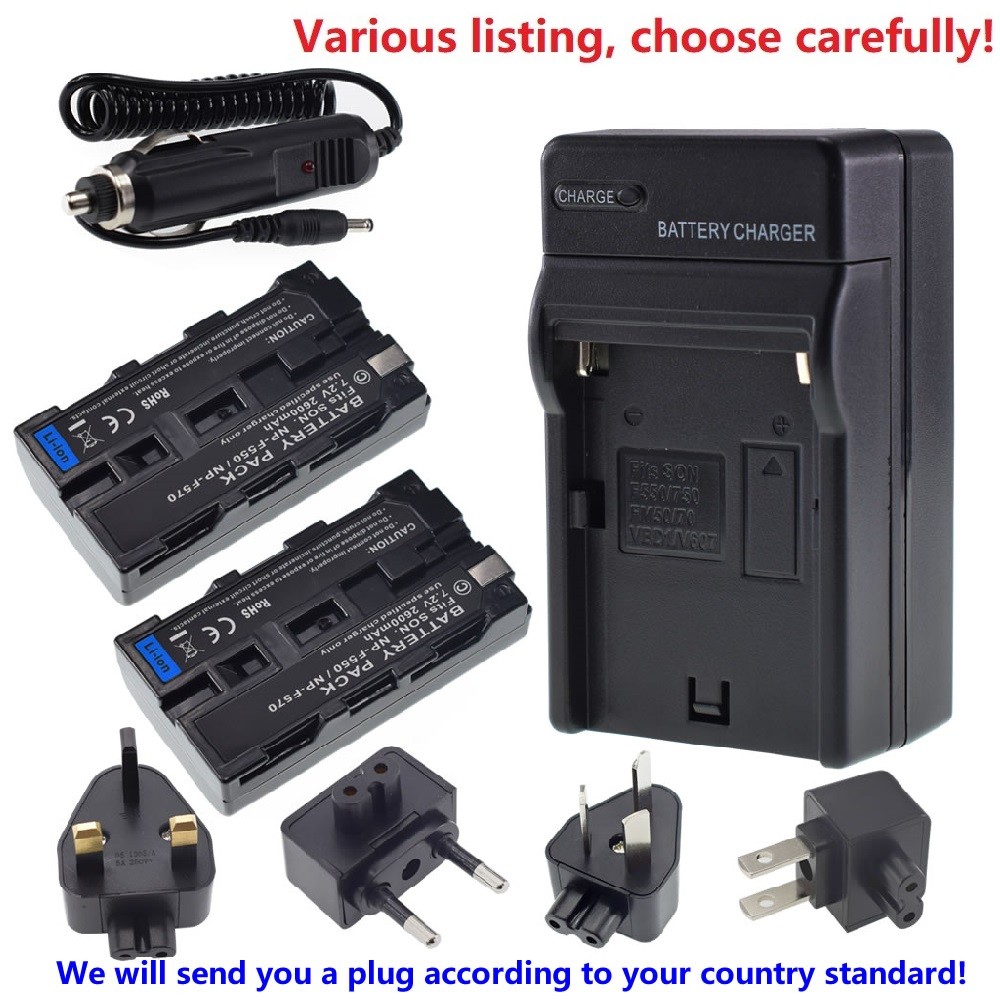 Battery or Charger for Sony NP-F550 MVC-FD71 MVC-FD83 MVC-FD90 MVC-FD100 FD200