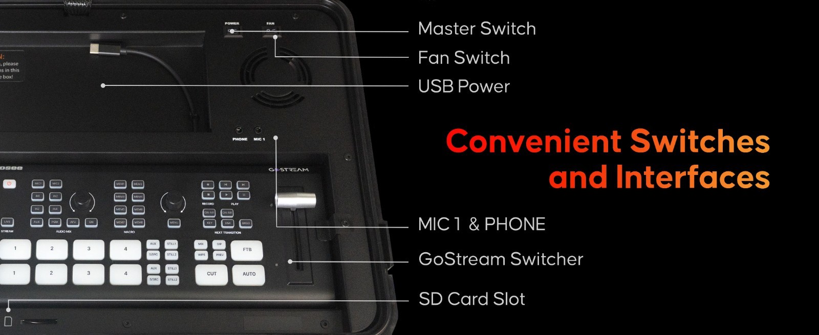 Osee GoStream Duet Multiple Live Stream Camera Video switcher kit.