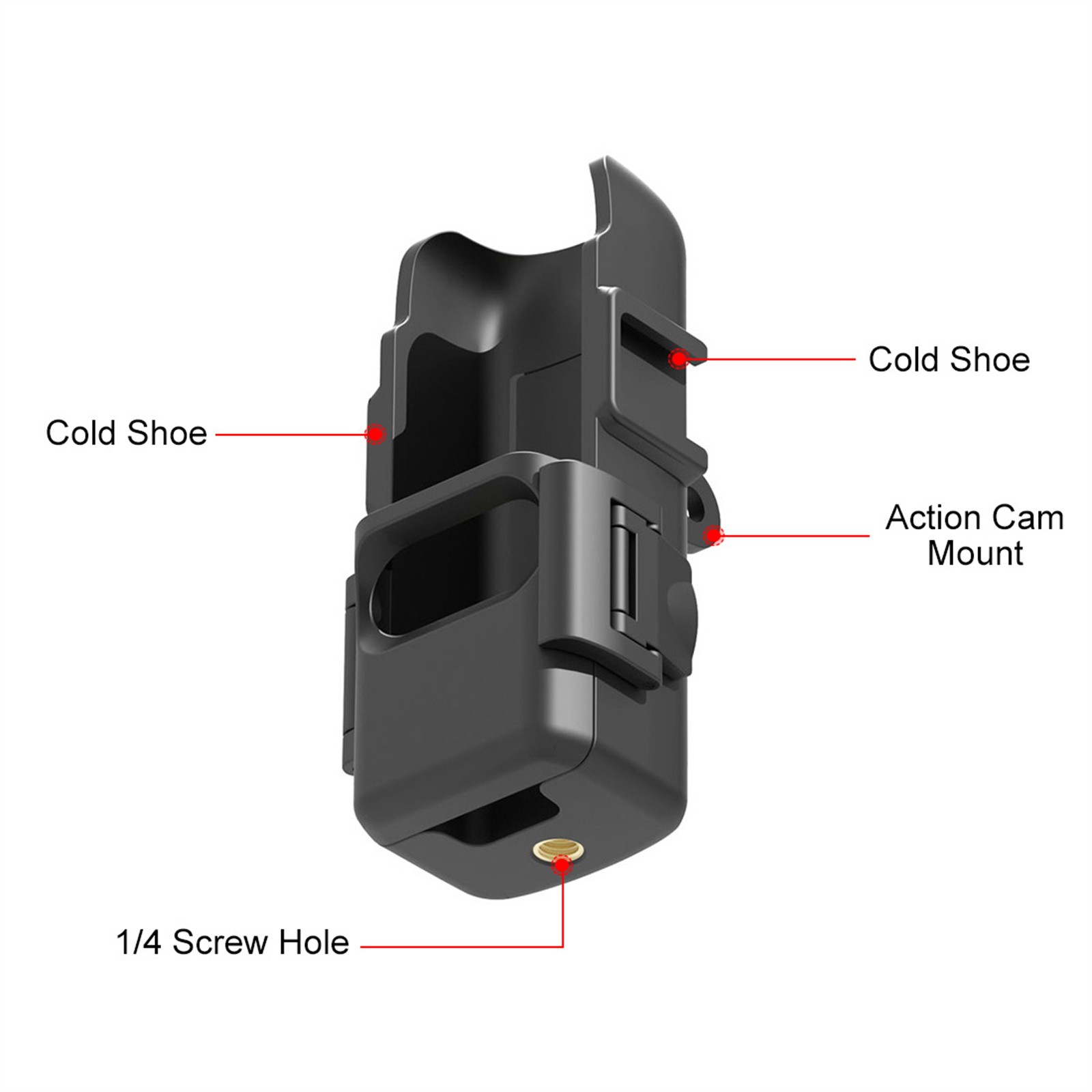 Expansion Adapter Frame Protective Case Cold Shoe Bracket For DJI Osmo Pocket 3