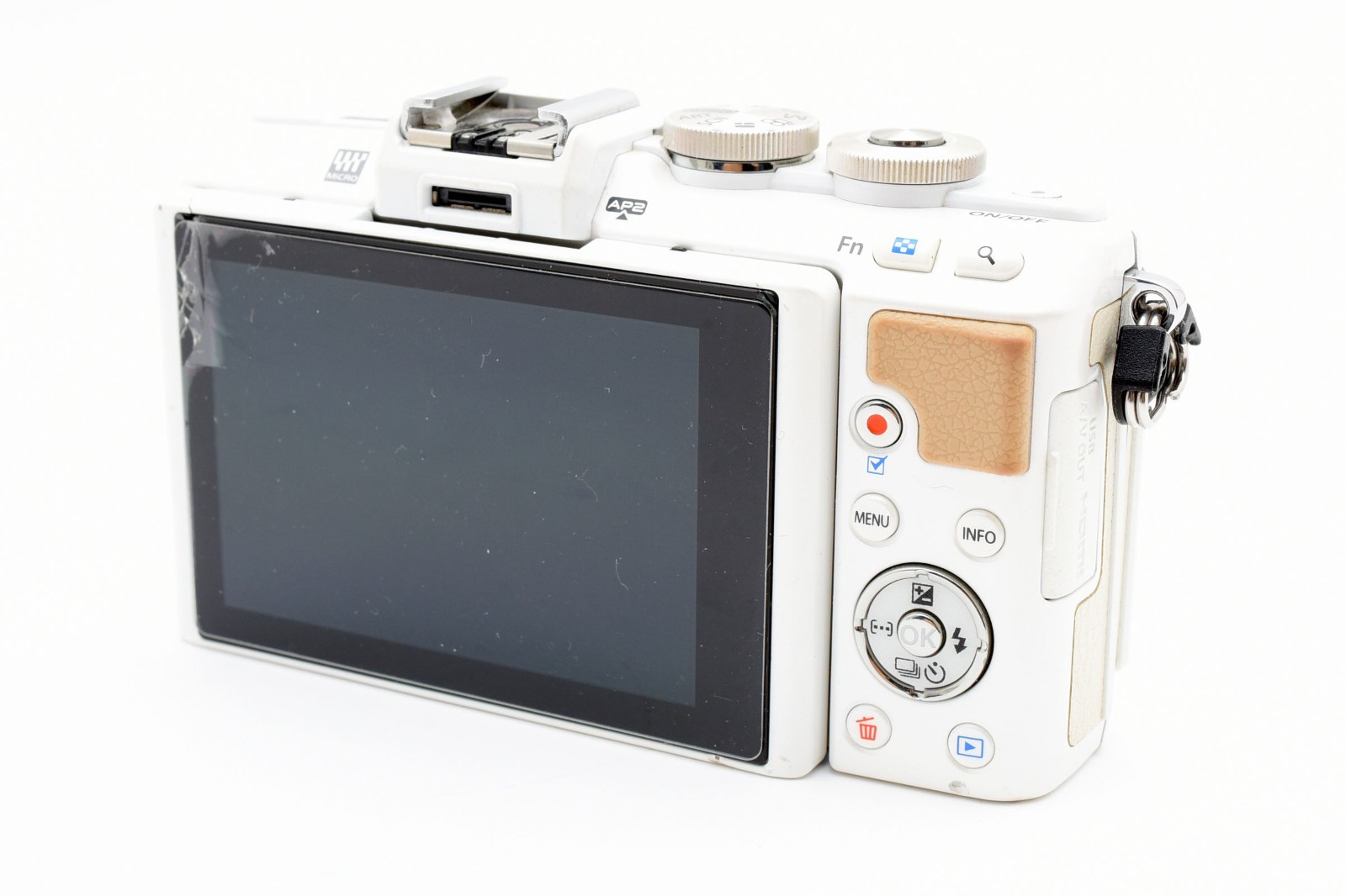 Olympus PEN E-PL7 SC:3538 16.1MP Digital Camera-White (Body Only) Tested#2816395