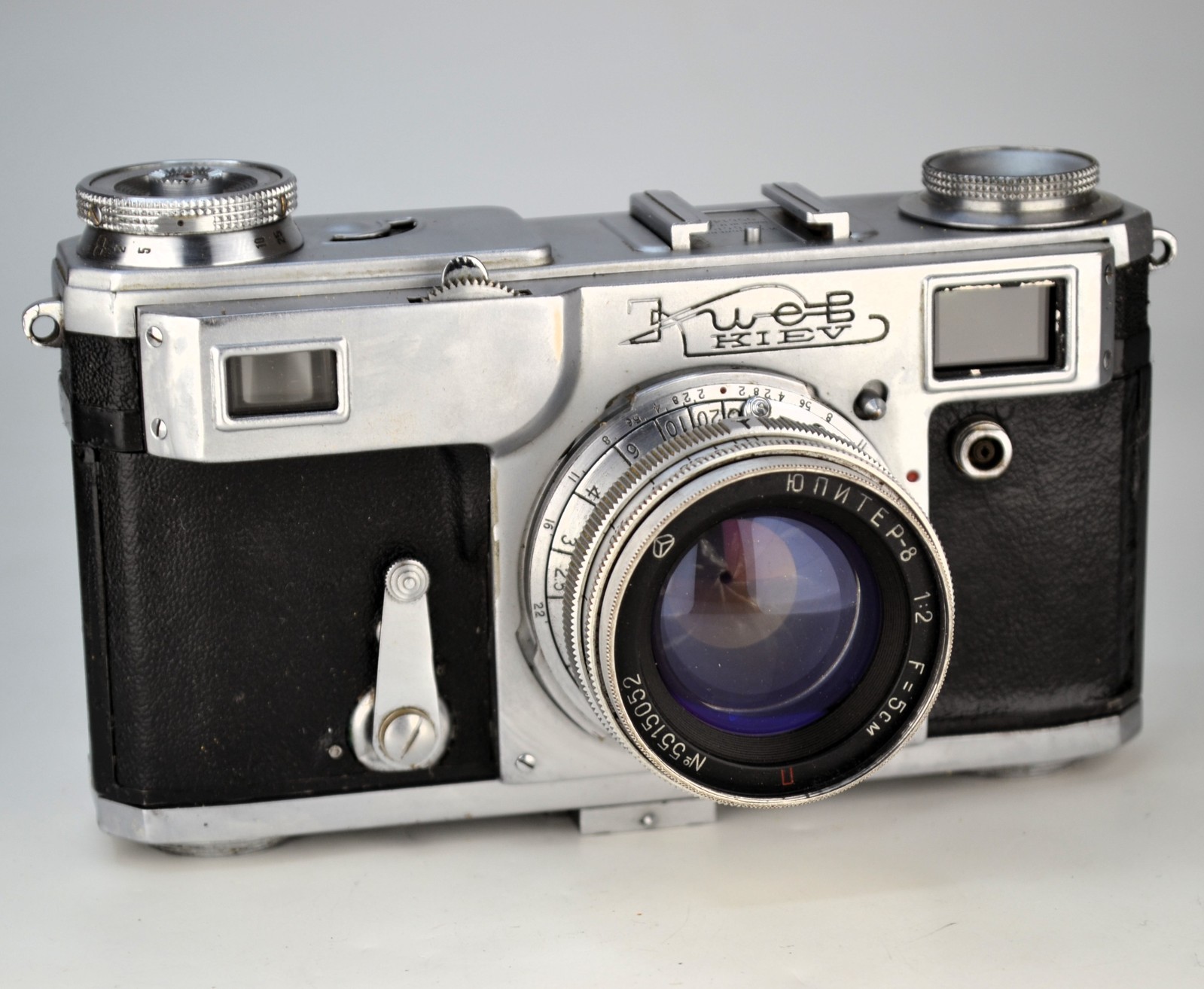 FULLY SERVICED! 1955 SOVIET USSR “KIEV-2A” RF CAMERA + JUPITER-8 lens, BOXED SET