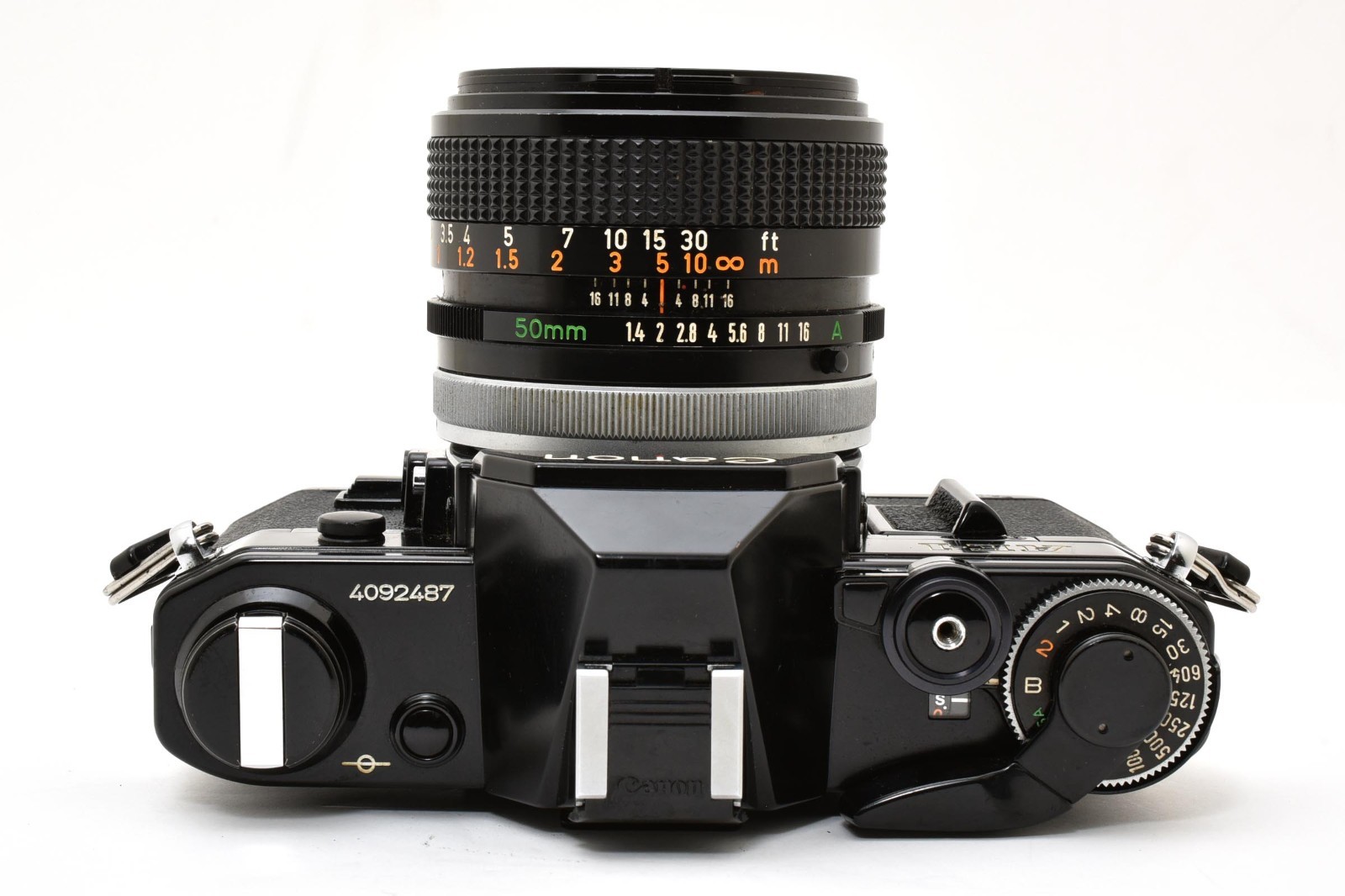 [Near MINT] Canon AE-1 Black 35mm Film Camera FD 50mm F/1.4 SSC Lens JAPAN #743