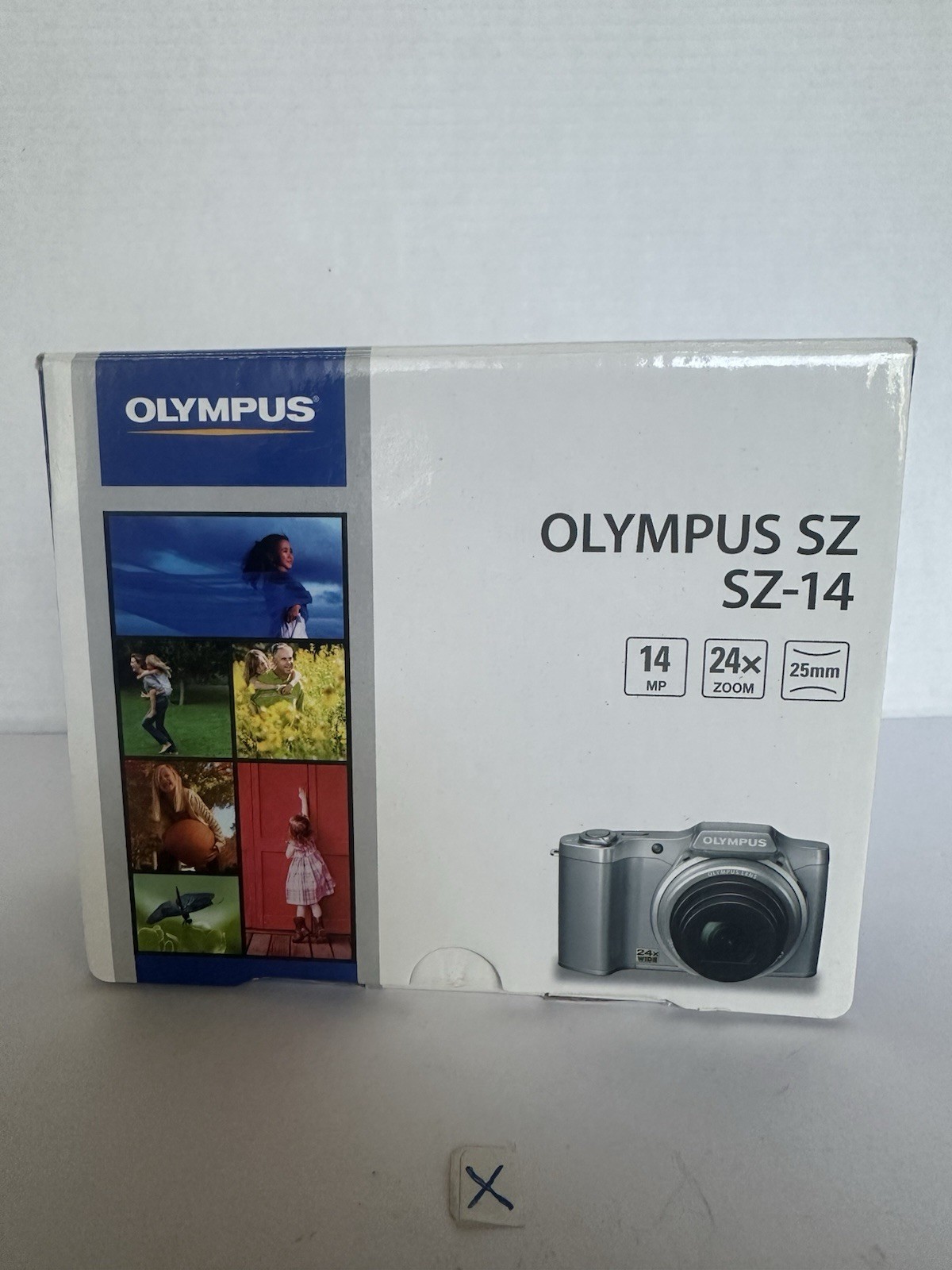 Olympus SZ-14 14MP Digital Camera 24x Zoom Red With Battery Charger Sd Tested