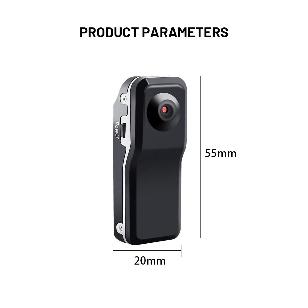 Mini Police Body Camera HD 1080P Video DVR Clip IR Night Cam Camcorder US
