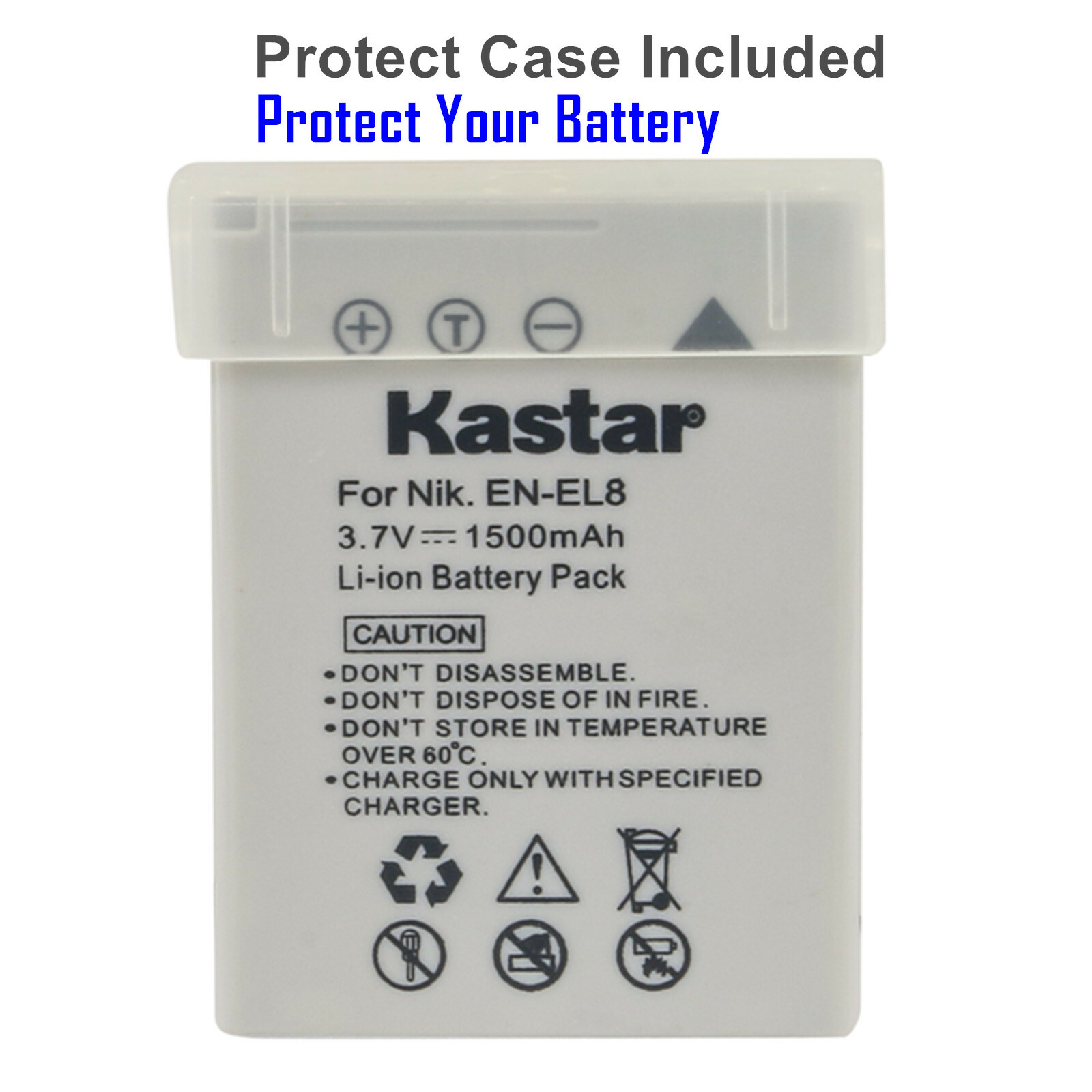 Kastar Battery AC Wall Charger for Nikon EN-EL8 MH-62 Nikon Coolpix S51c Camera