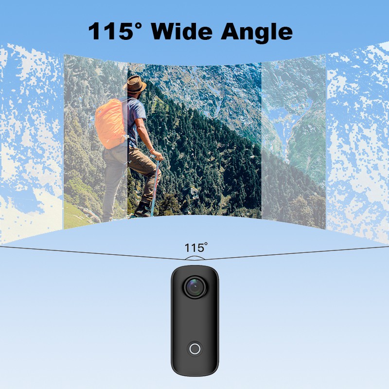 SJCAM Mini Wifi Action Camera Pocket Sized 4K Wearable Body Camera Sports Video