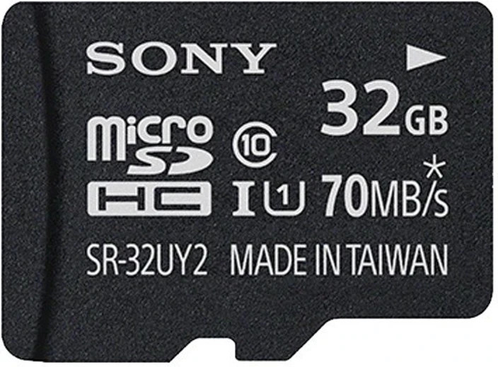 Sony 32GB microSDHC UHS-I Class10 Flash Memory for Camera Drone Mobile Galaxy