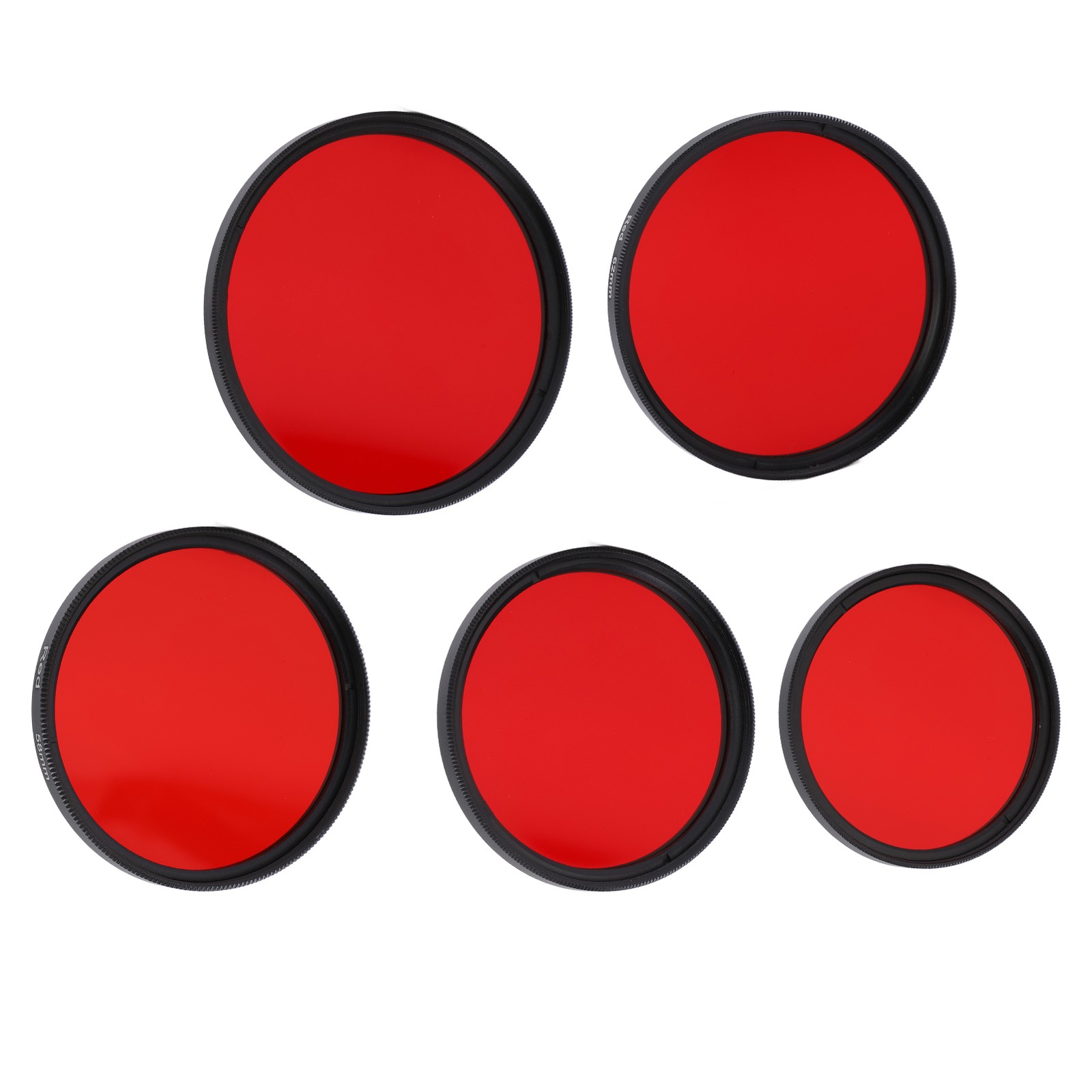 Threaded Camera Lens Filter Full Red Color Filter Optical Glass For