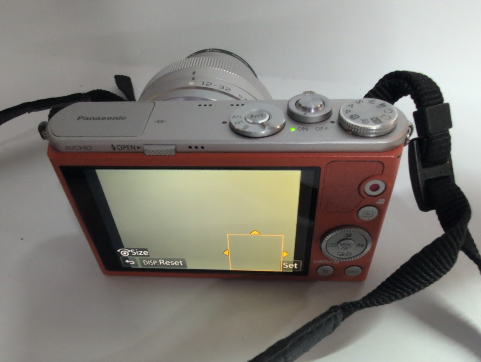 Panasonic LUMIX DMC-GM1 Camera Micro Four Thirds Orange with 16 GB card
