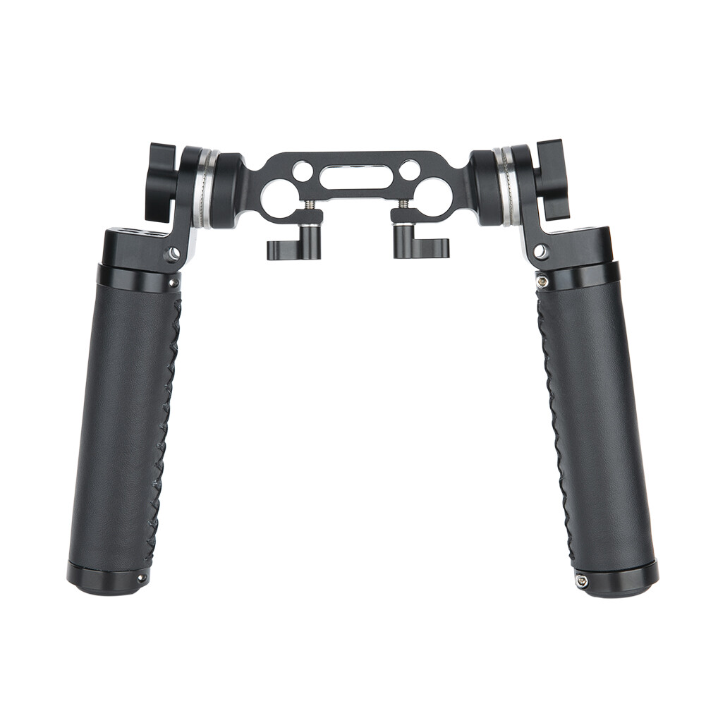 NICEYRIG Standard ARRI Rosette Leather Handle Grips for Shoulder Rig