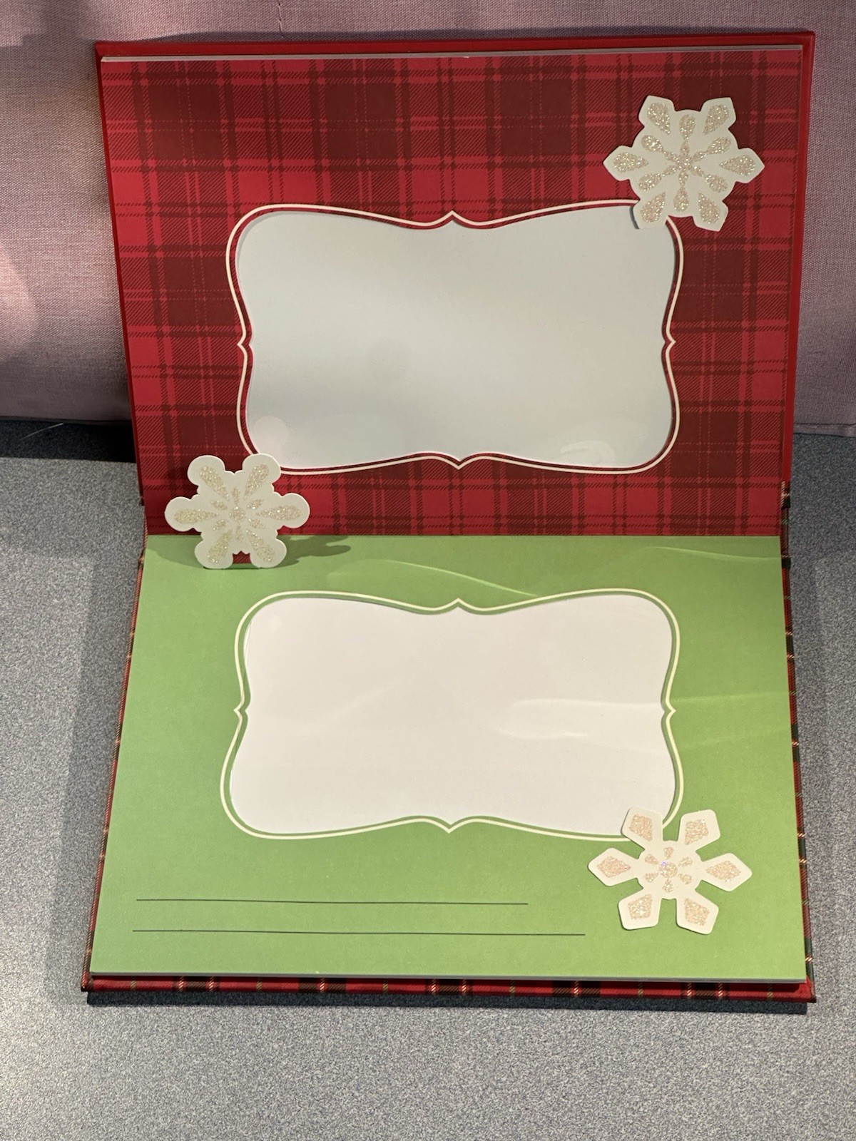 Hallmark Recordable Photo Album New Holds 10 4×6 Photos Winter /Christmas Works