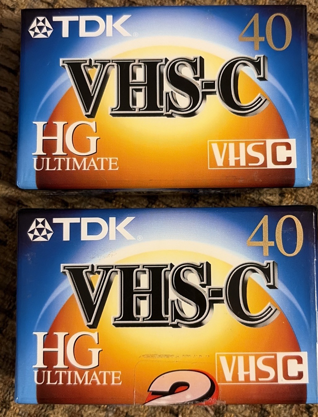 TDK – VHS-C HG Ultimate 30 Camcorder Videotape 2 Sealed Package