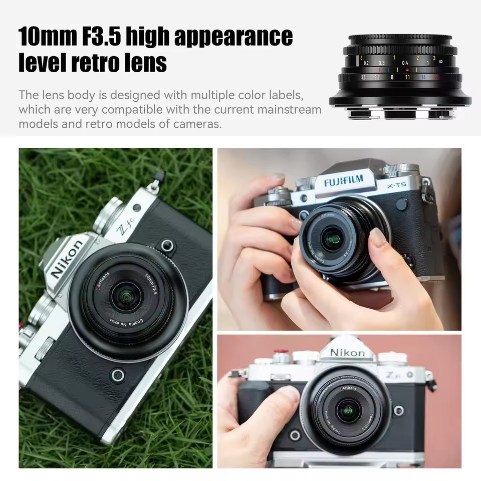 7artisans 10mm F3.5 APS-C Ultra-Wide Angle Manual Lens for Nikon Z-mount Camera