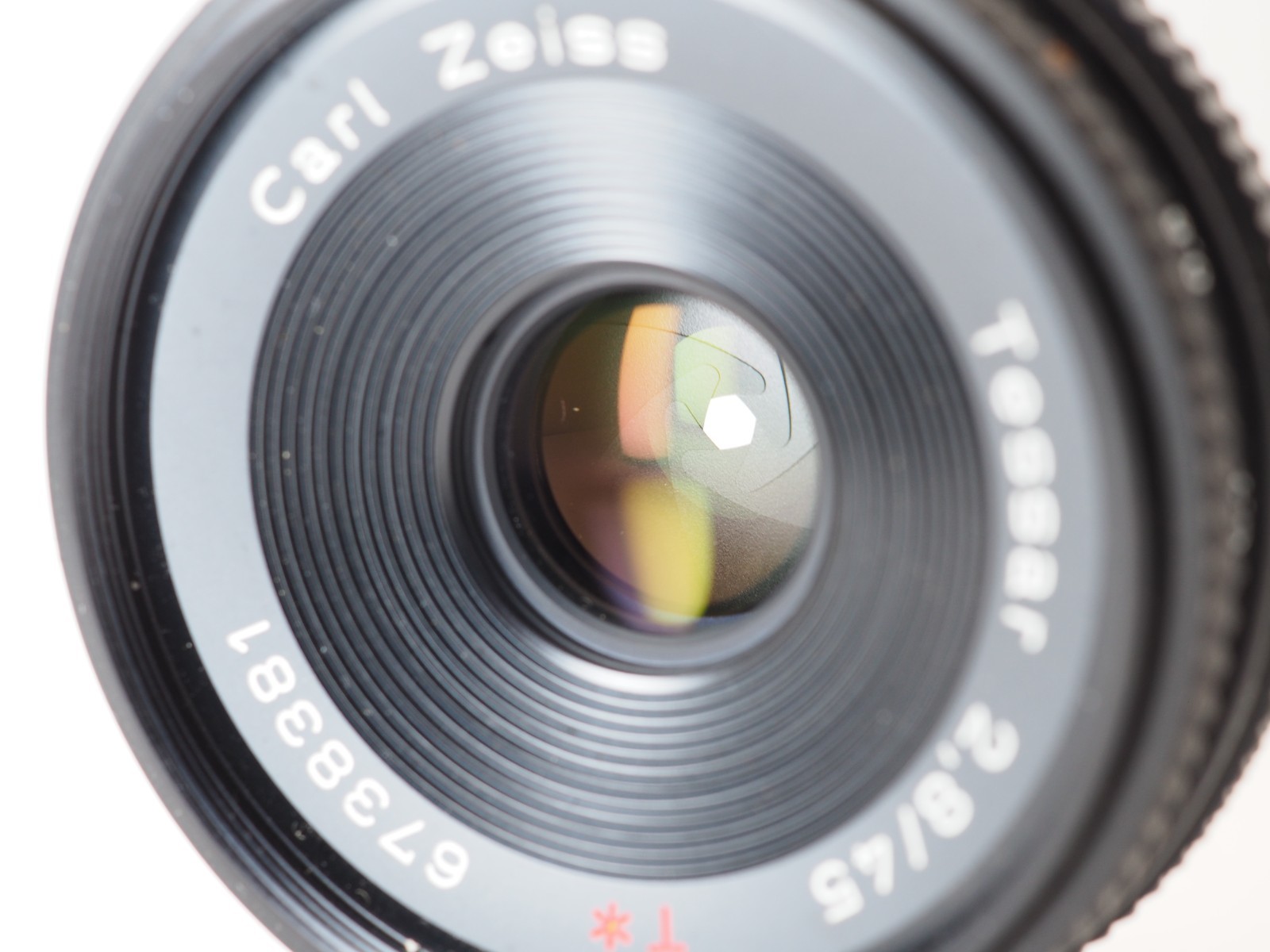 Contax Carl Zeiss Tessar T 45mm F2.8 AEJ MF Pancake Lens J165