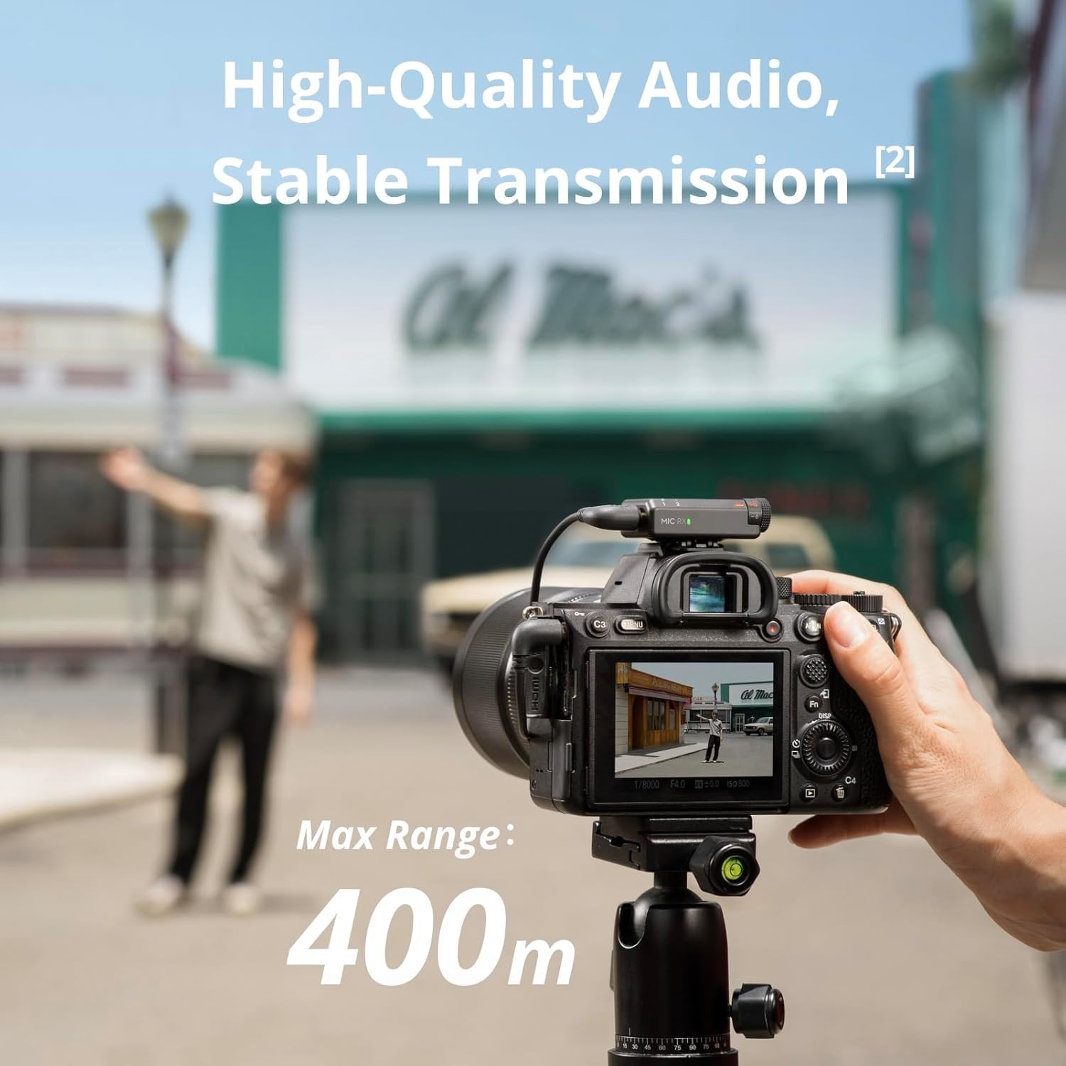 DJI Mic Mini (2 TX + 1 RX + Charging Case), Wireless Lavalier Microphone for iPh