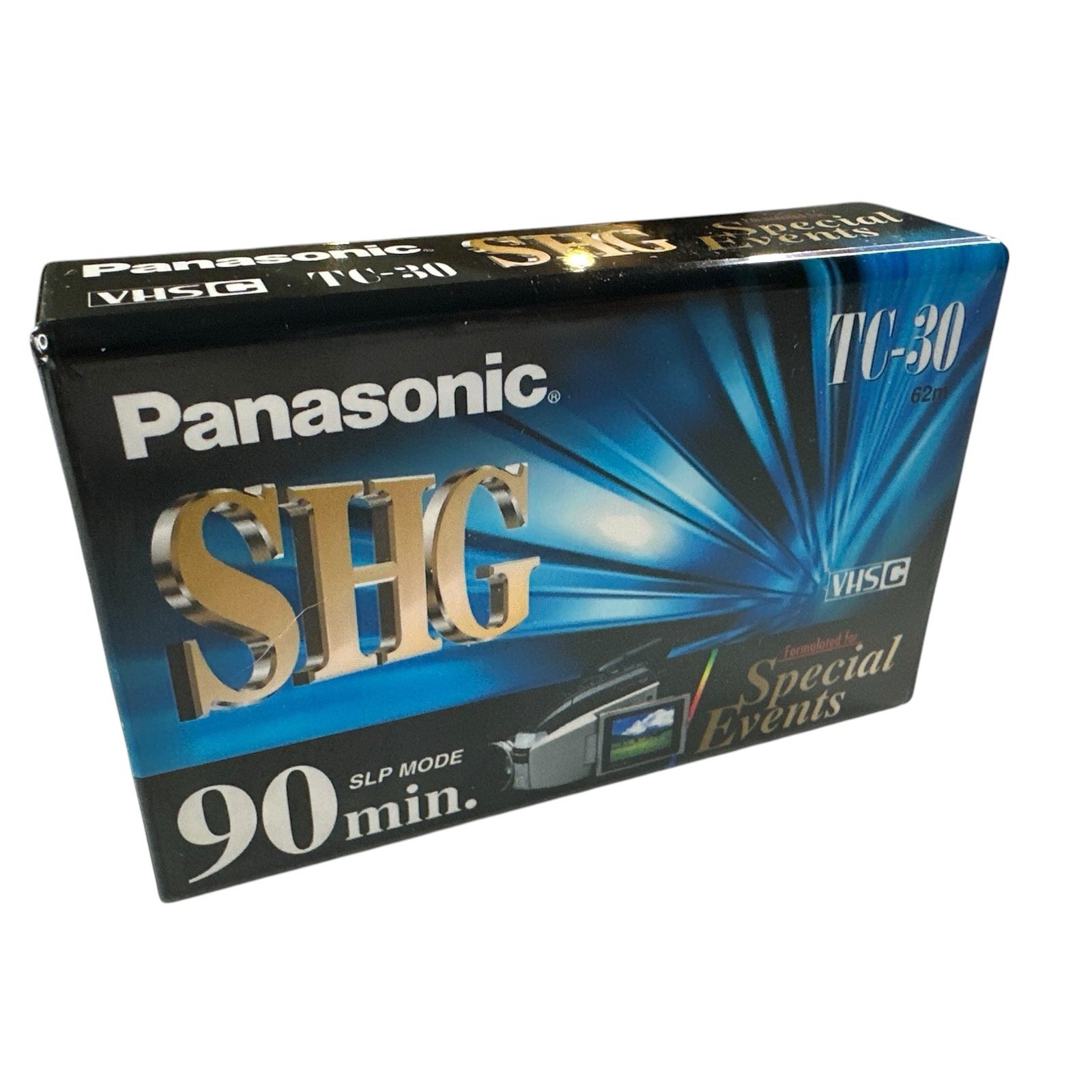 Panasonic SHG TC-30 VHS-C Video Cassette Tape Super High Grade 90 Minute SEALED