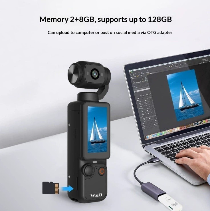 Pocket-sized HD Handheld Gimbal Ultra-clear Anti-shake Camera